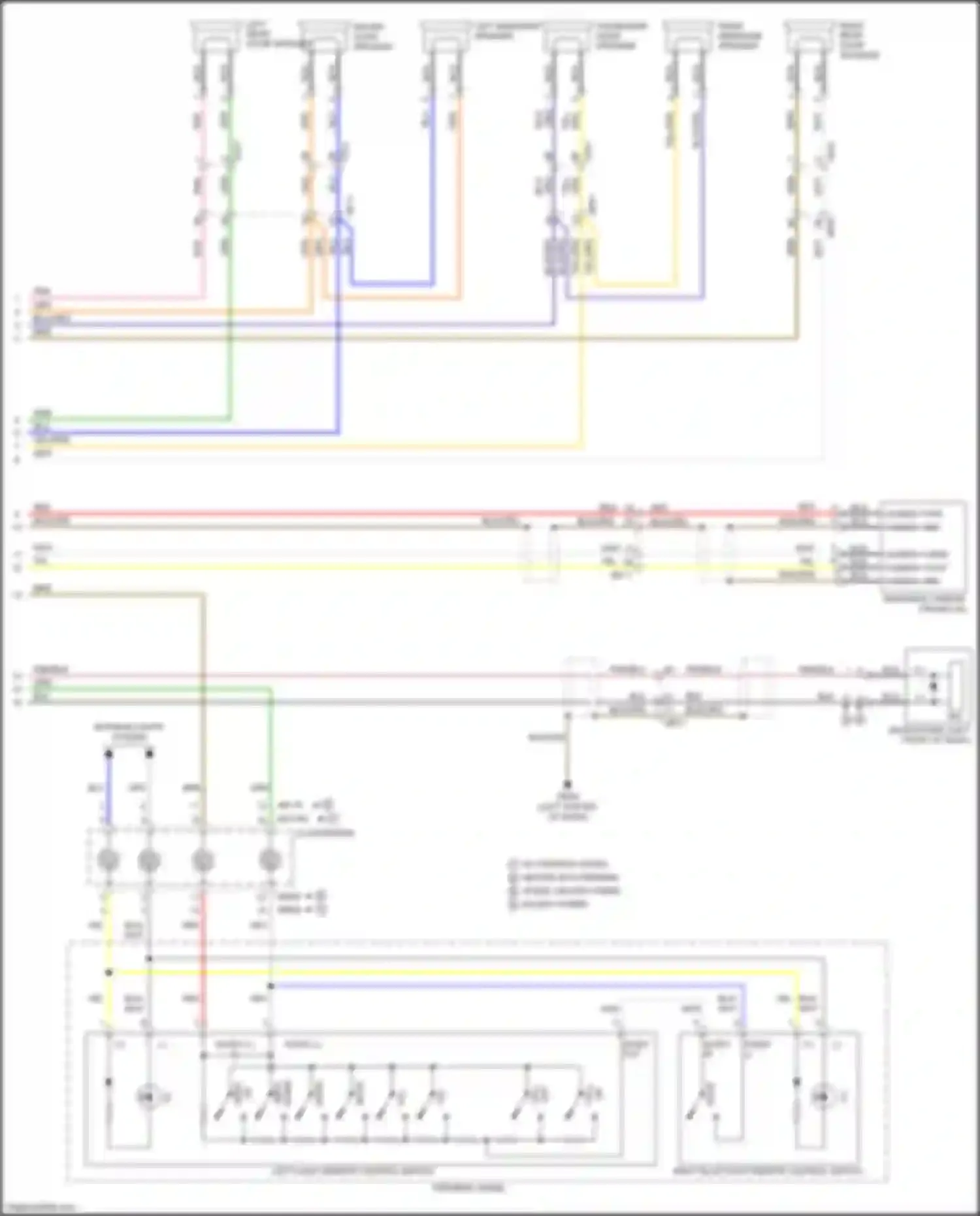 Wiring diagram left midrange speaker for Kia Optima III facelift (2013-2015) (8 of 8)