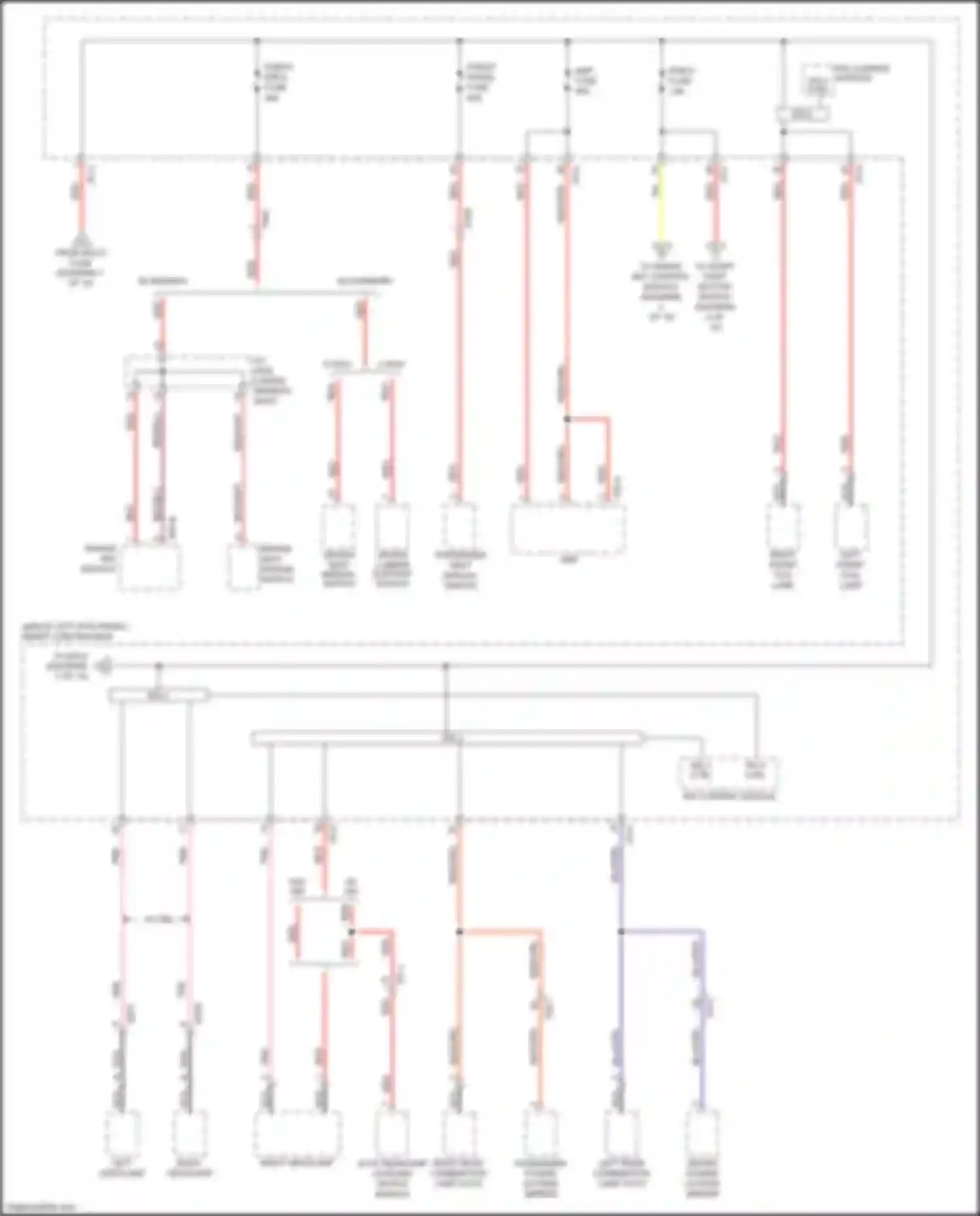 Wiring diagram left right front front fog fog lamp lamp for Kia Optima III facelift (2013-2015) (1 of 2)