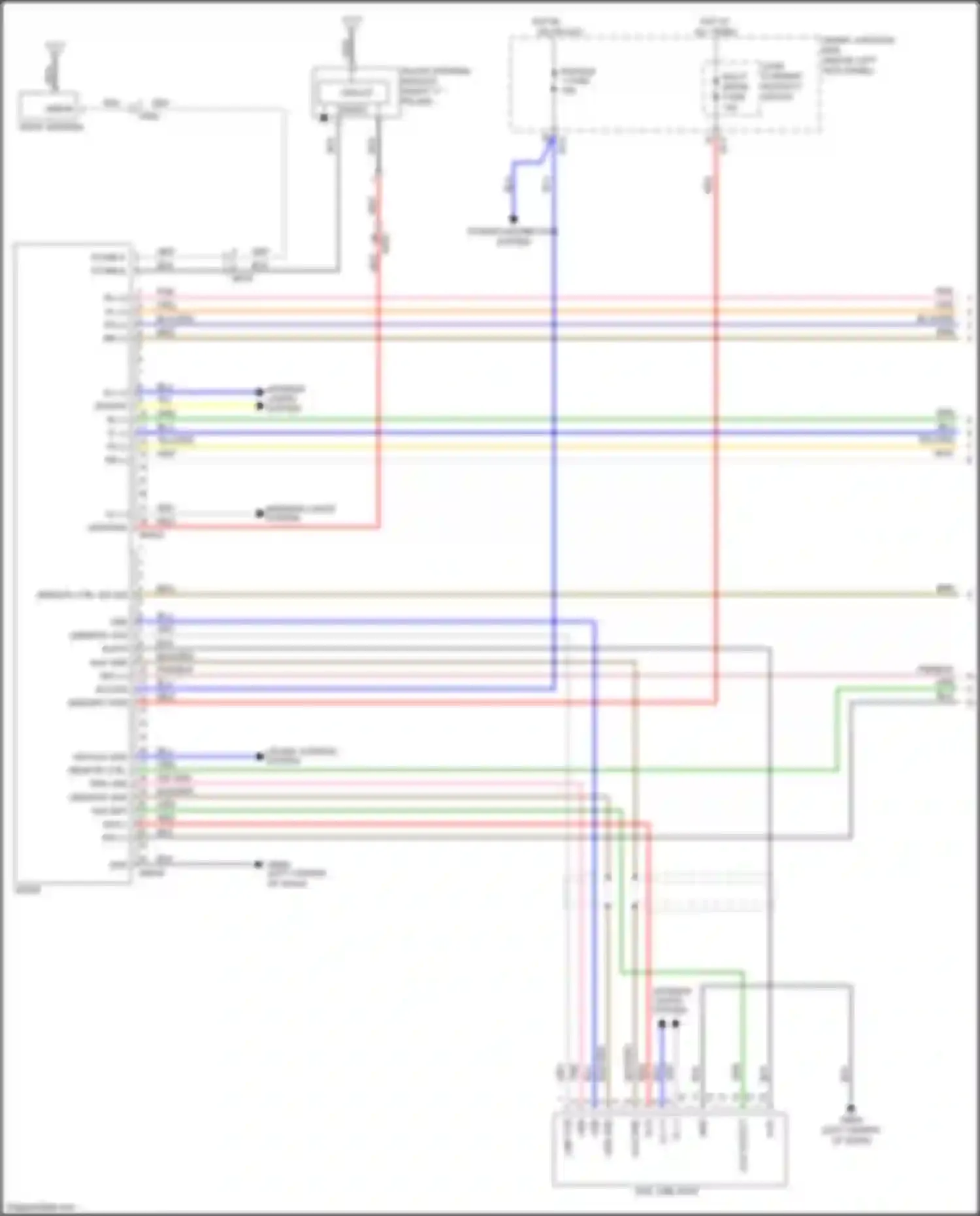 Wiring diagram module 1 fuse for Kia Optima III facelift (2013-2015) (18 of 41)