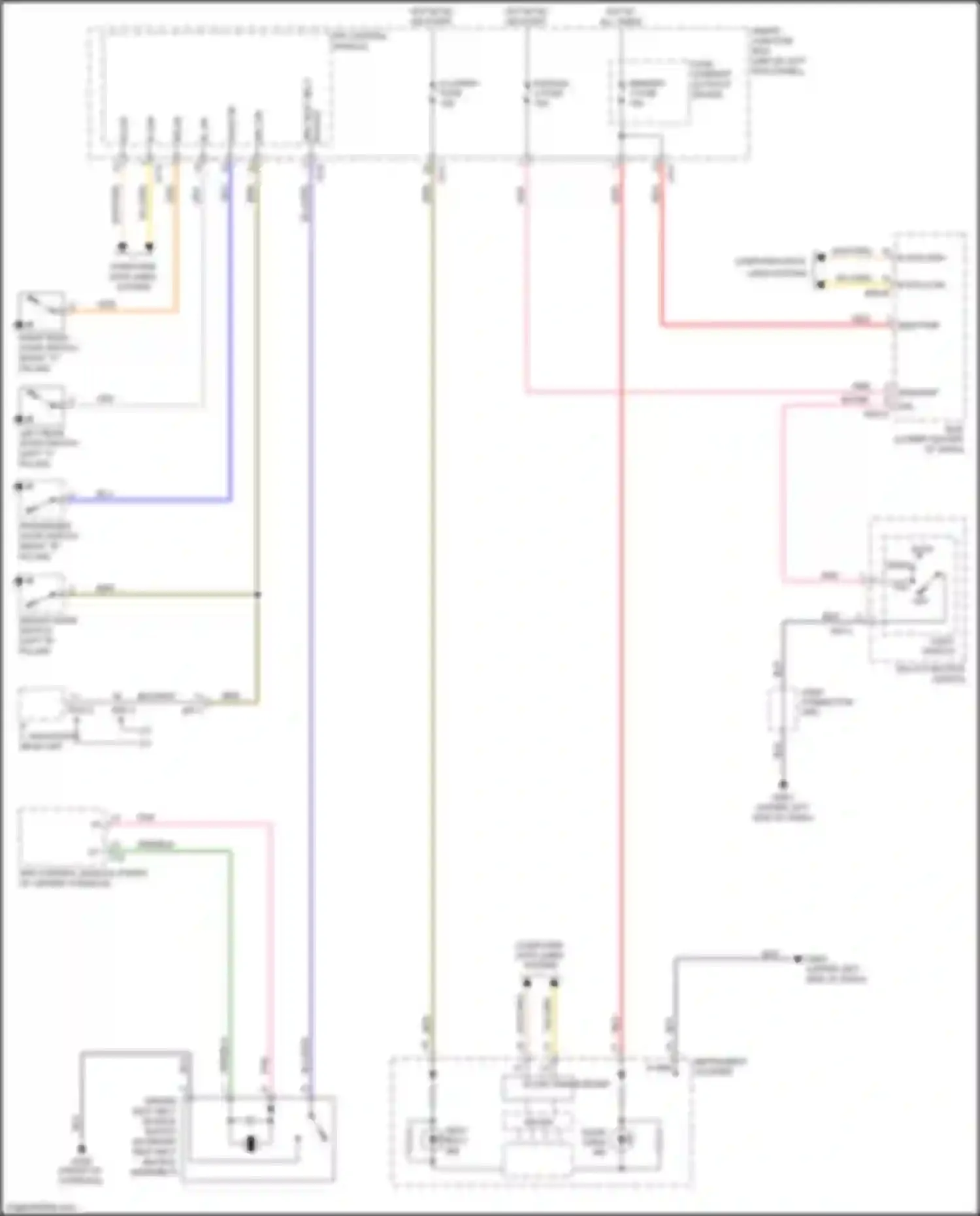 Wiring diagram multi- function switch for Kia Optima III facelift (2013-2015) (3 of 13)