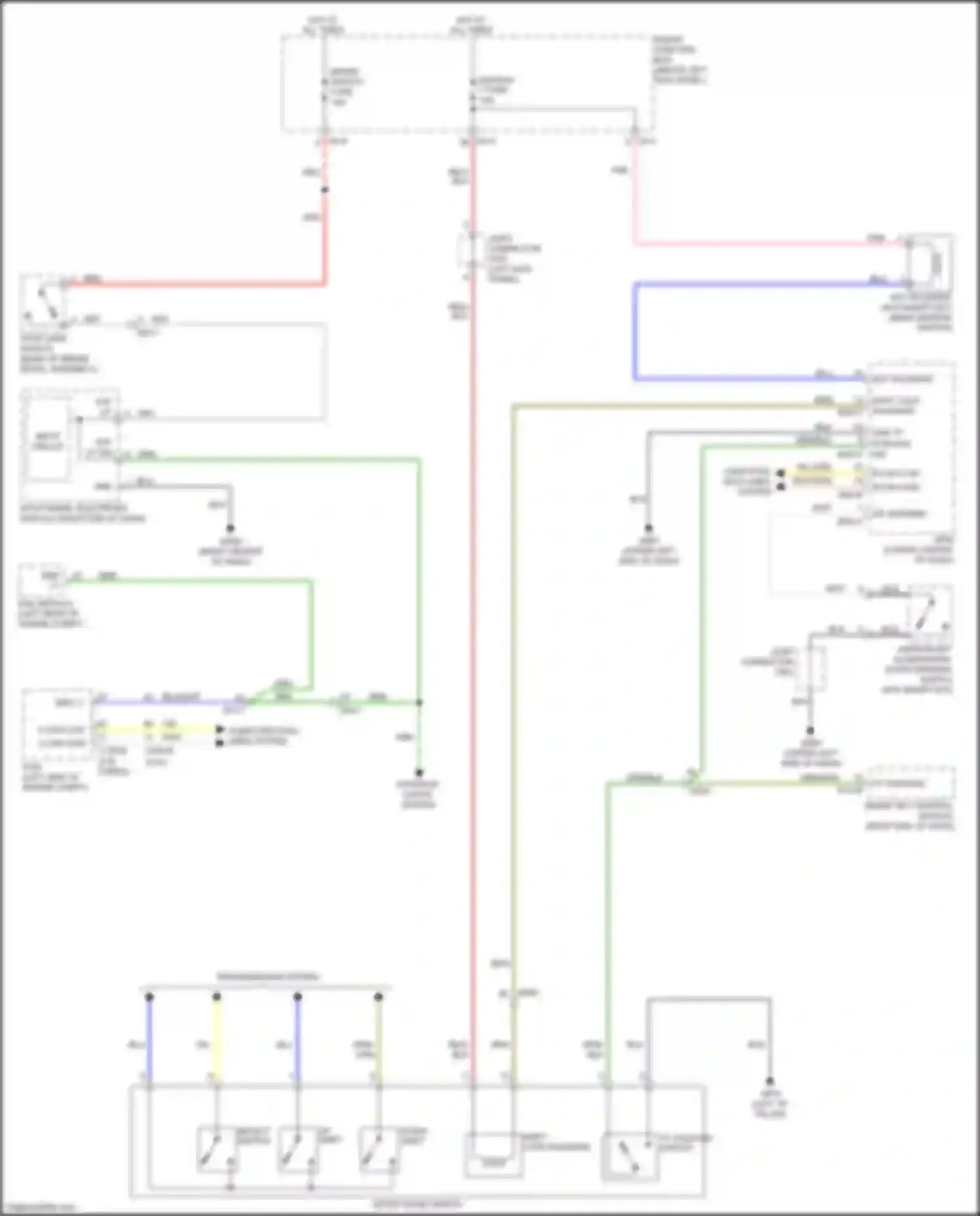 Wiring diagram p position switch for Kia Optima III facelift (2013-2015) (4 of 5)