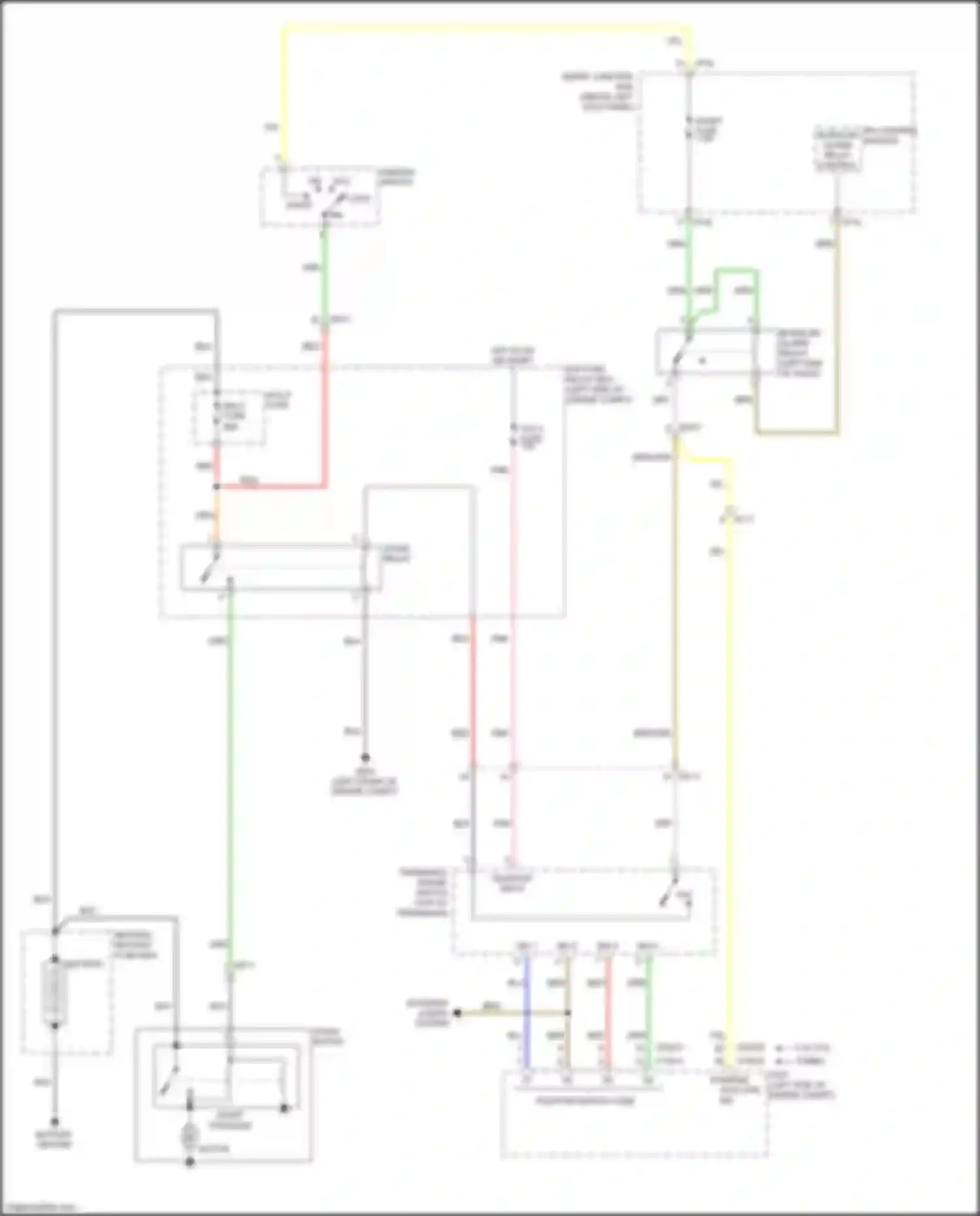 Wiring diagram position switch code for Kia Optima III facelift (2013-2015) (2 of 2)