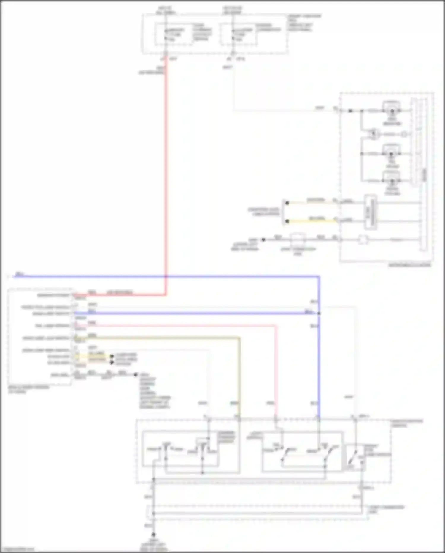 Wiring diagram power connector for Kia Optima III facelift (2013-2015) (2 of 2)