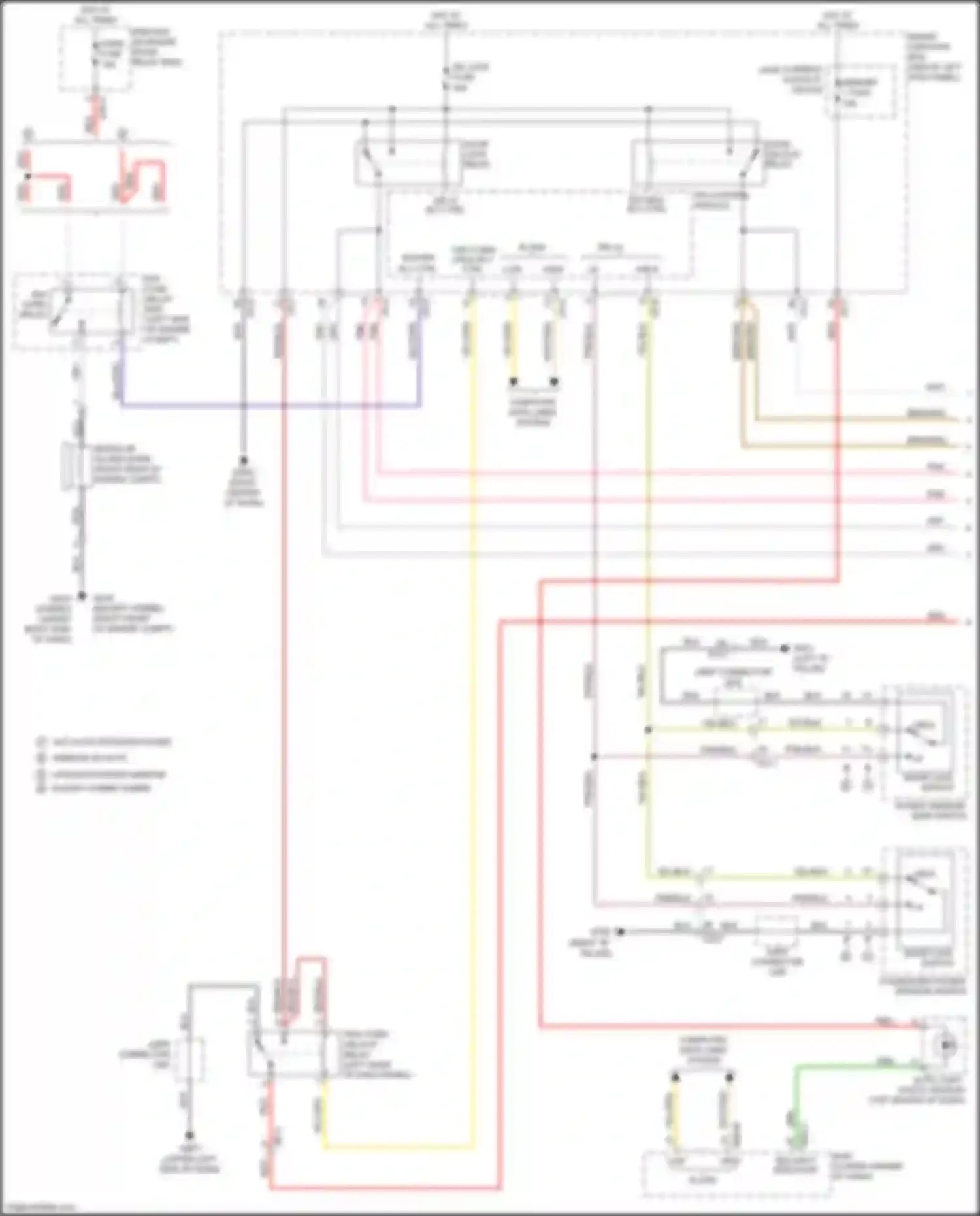 Wiring diagram power window main switch for Kia Optima III facelift (2013-2015) (1 of 12)