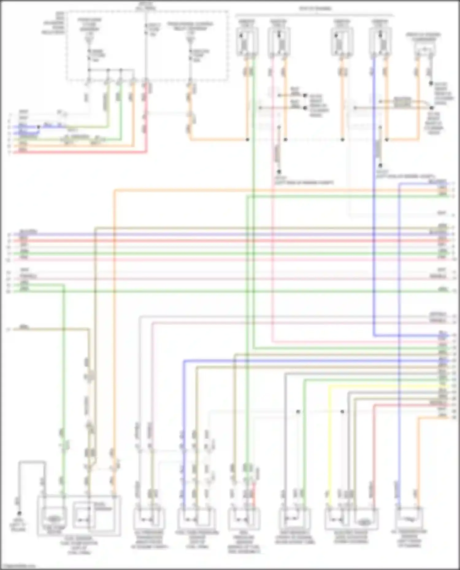 Wiring diagram rail pressure sensor for Kia Optima III facelift (2013-2015) (1 of 1)