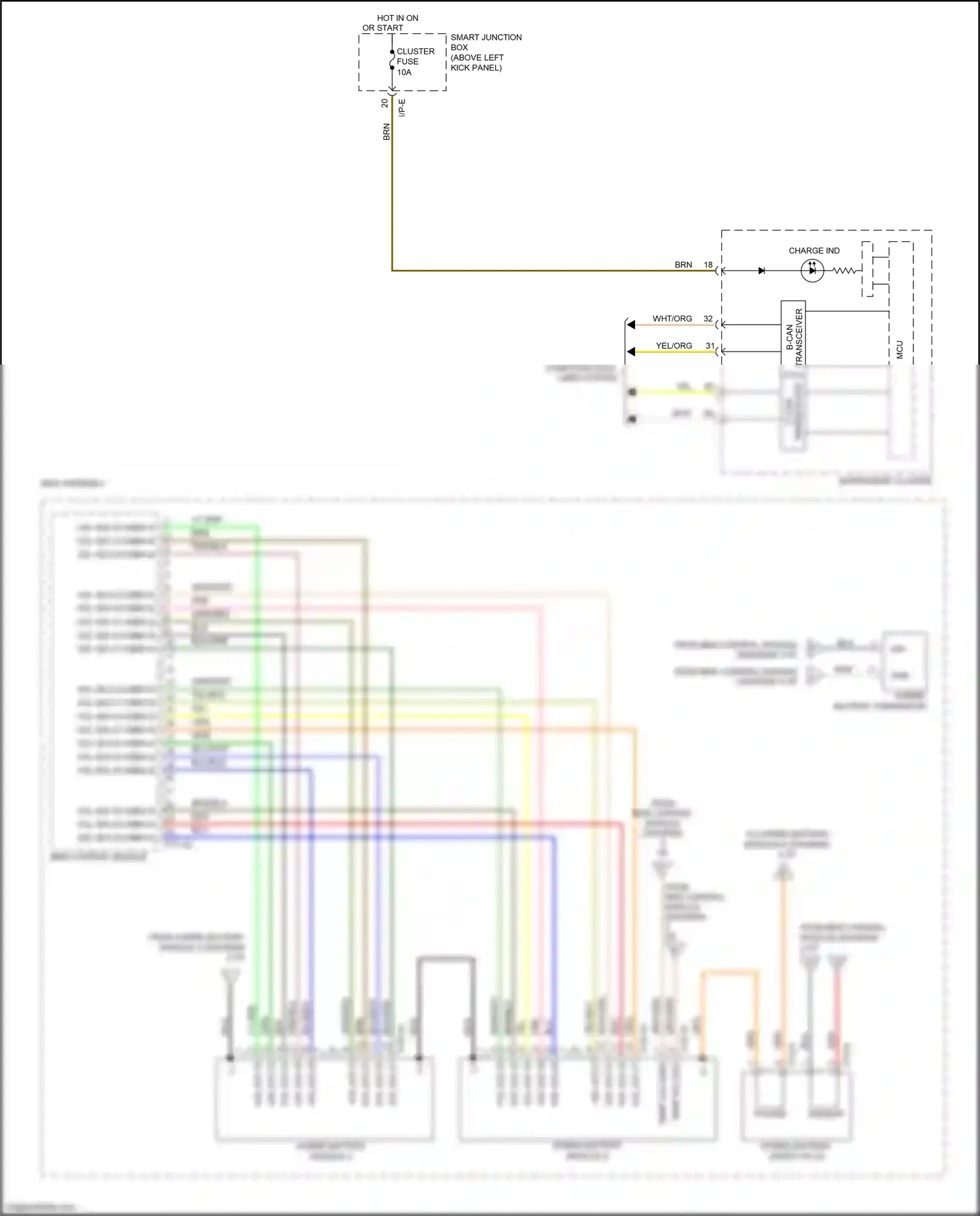 Kia Optima III facelift (2013-2015) red wiring diagram  (154 of 217)
