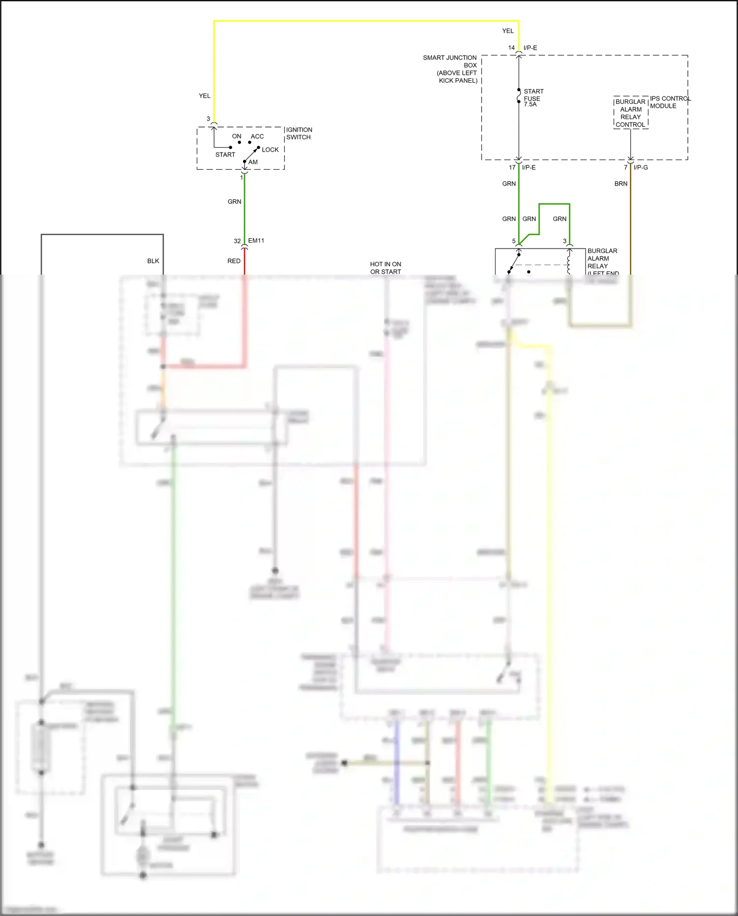 Kia Optima III facelift (2013-2015) red wiring diagram  (119 of 217)