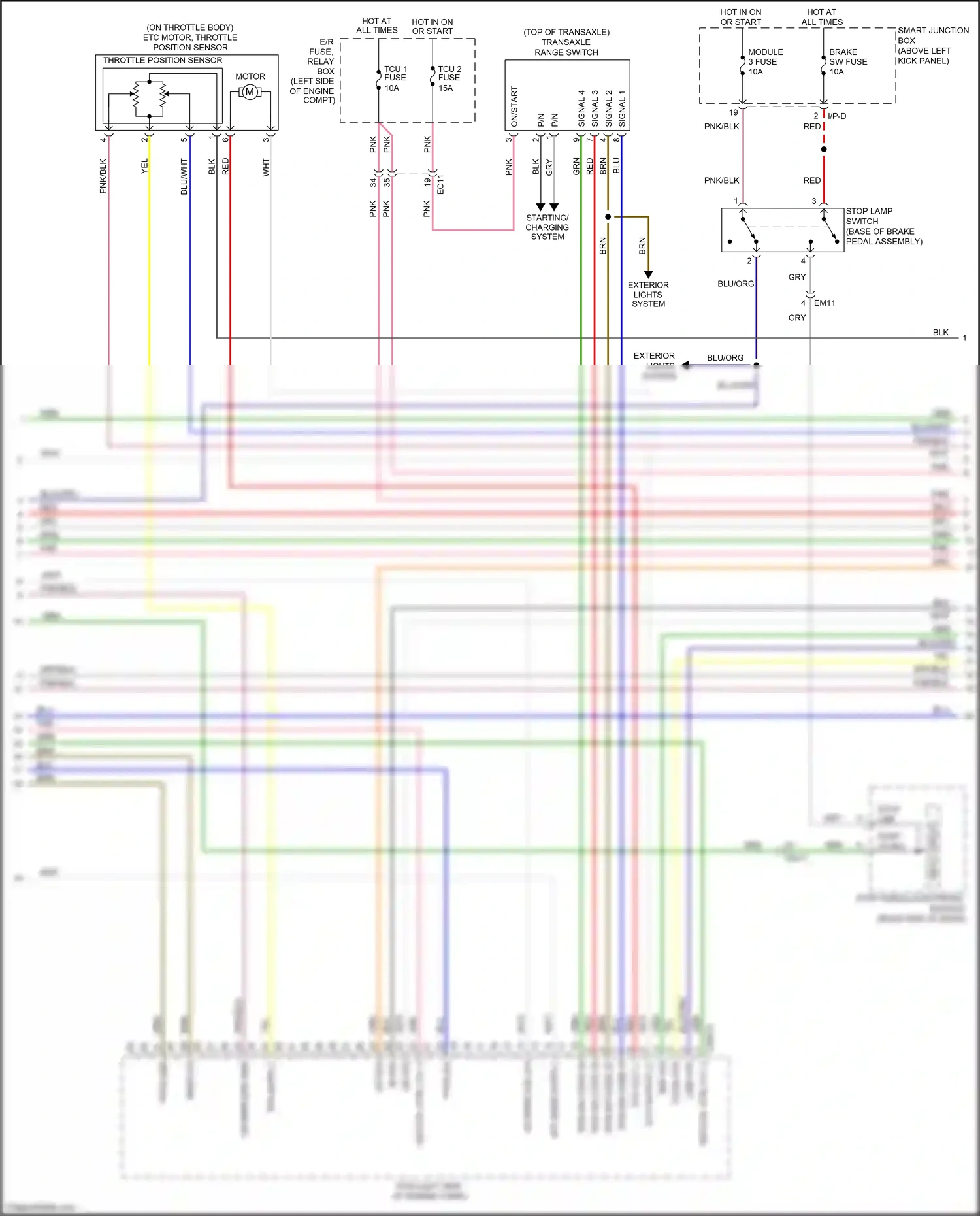 Kia Optima III facelift (2013-2015) red wiring diagram  (147 of 217)
