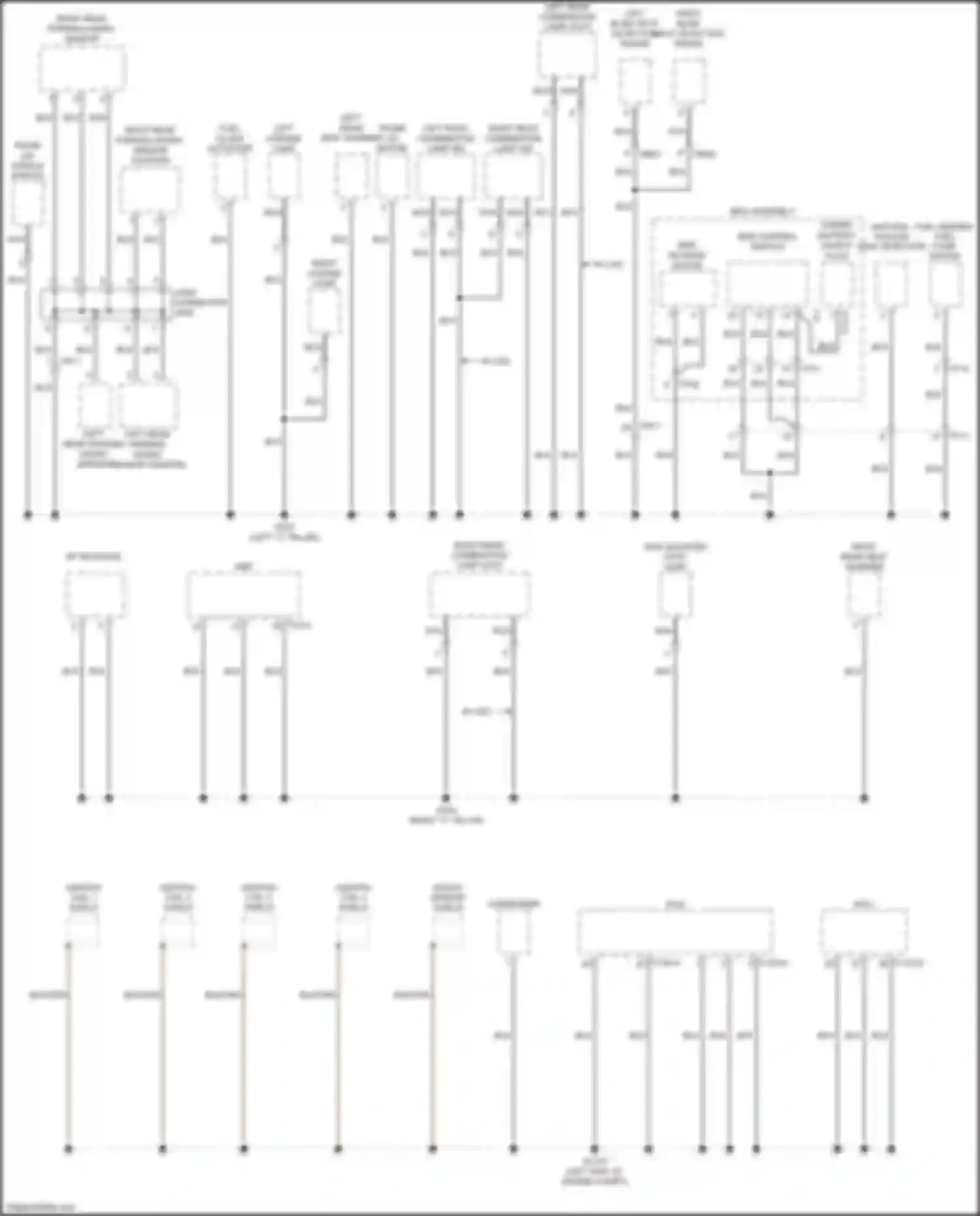 Wiring diagram right blind spot detection radar for Kia Optima III facelift (2013-2015) (5 of 7)