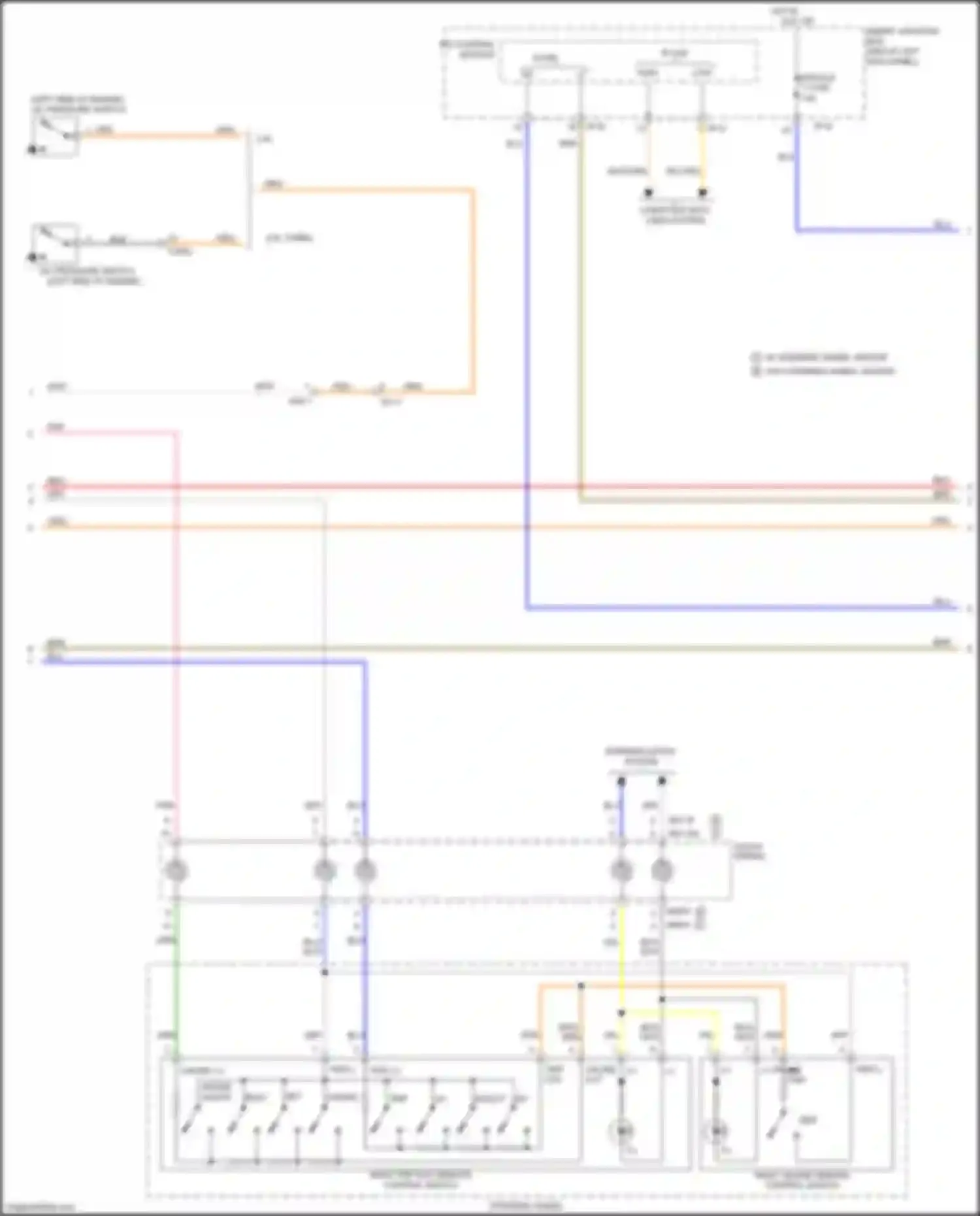 Wiring diagram right cruise remote control switch for Kia Optima III facelift (2013-2015) (3 of 11)