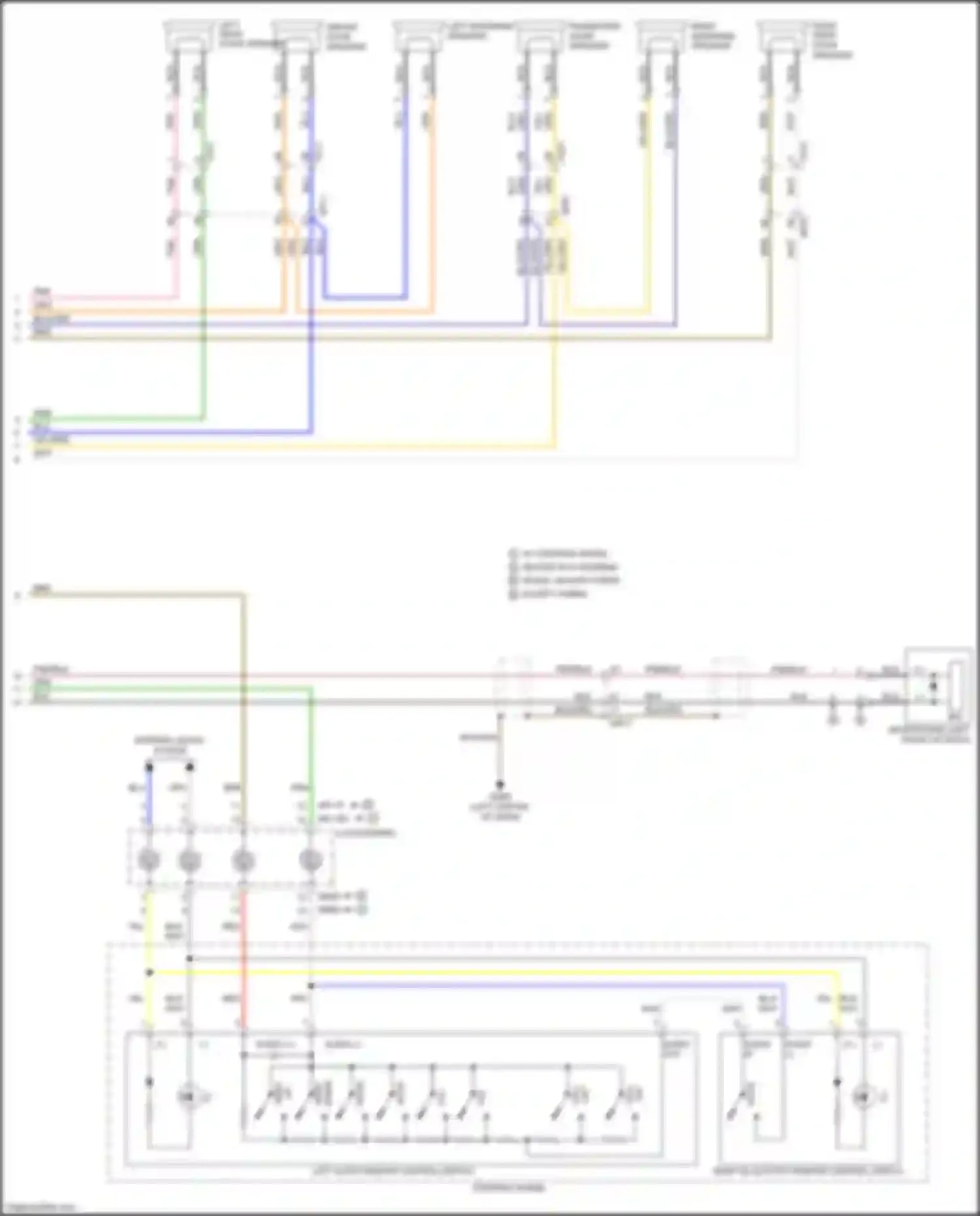 Wiring diagram right midrange speaker for Kia Optima III facelift (2013-2015) (7 of 8)