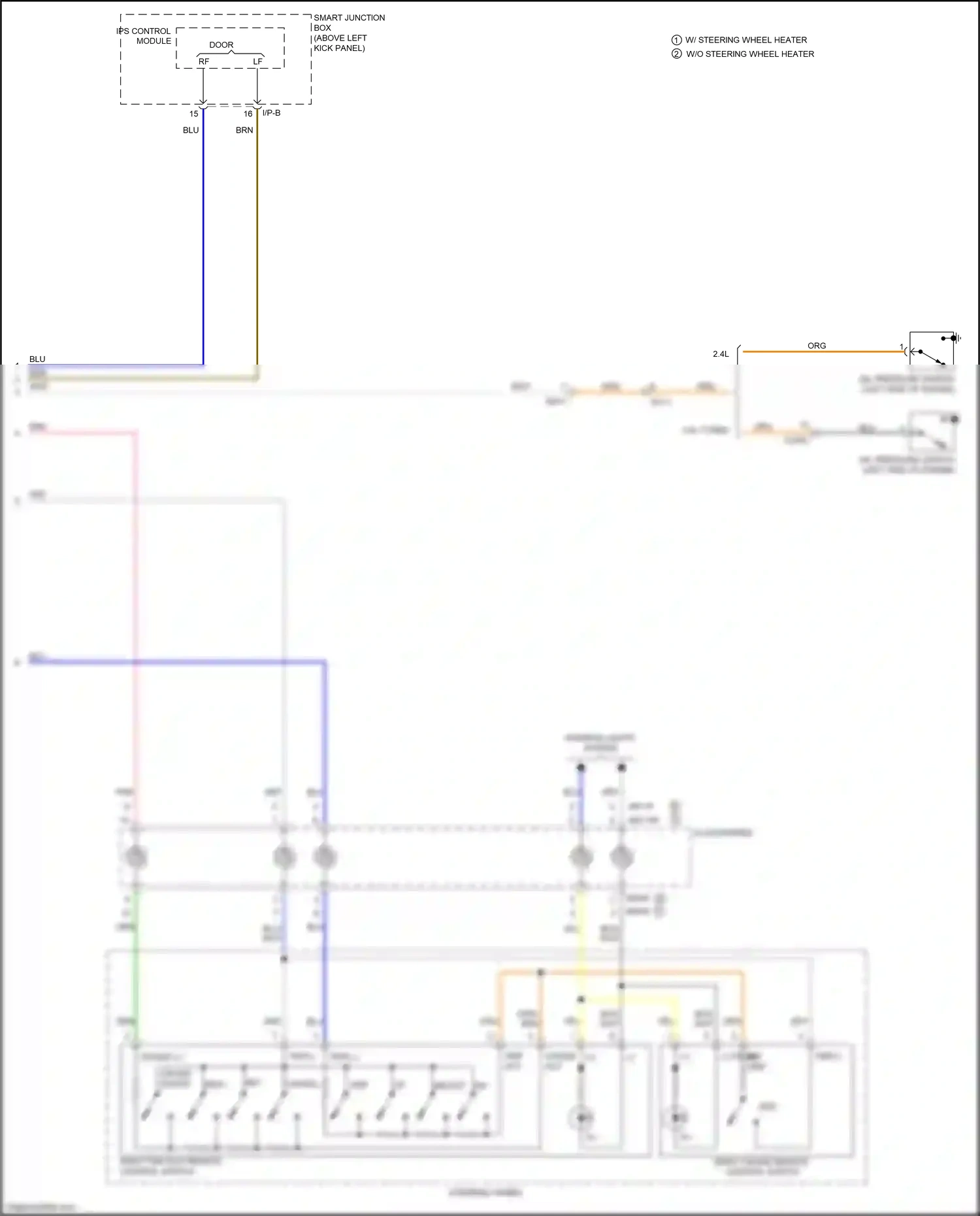 Kia Optima III facelift (2013-2015) select wiring diagram  (3 of 4)