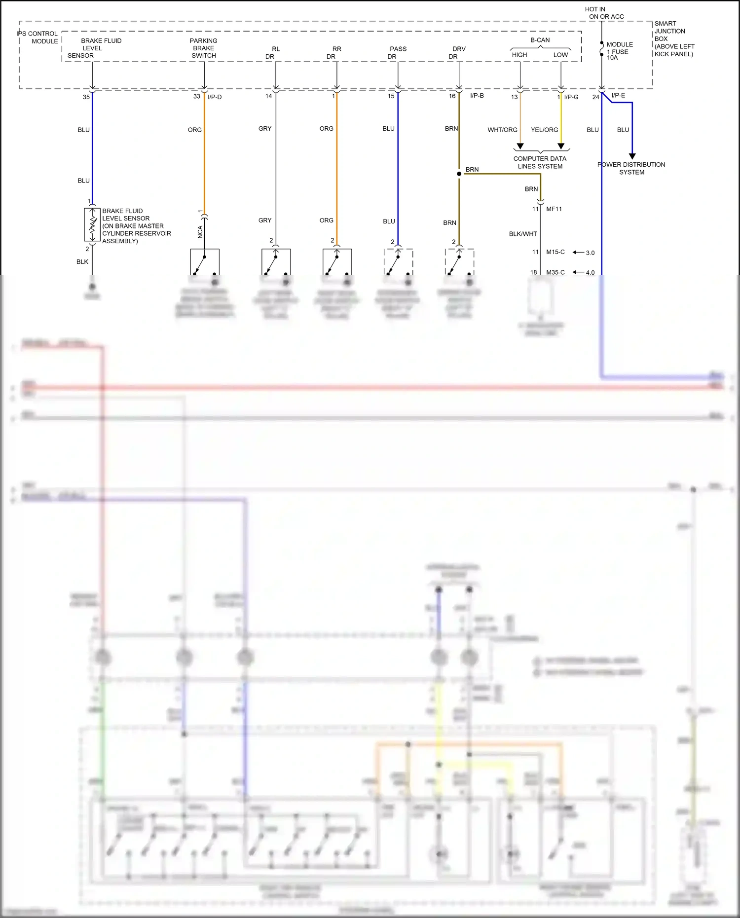 Kia Optima III facelift (2013-2015) select wiring diagram  (4 of 4)