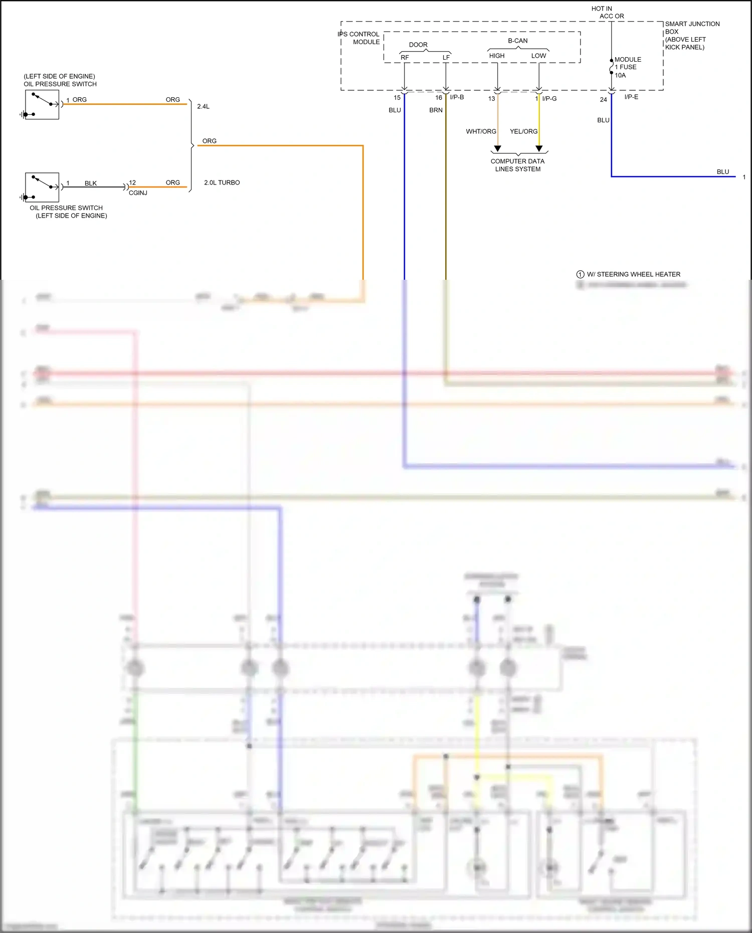 Kia Optima III facelift (2013-2015) select wiring diagram  (2 of 4)