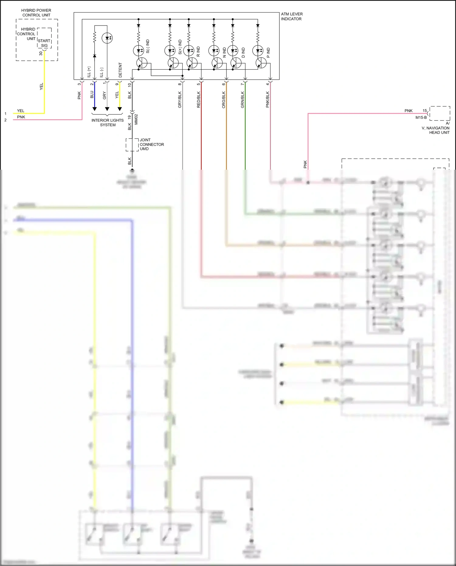 Kia Optima III facelift (2013-2015) sport mode switch wiring diagram  (11 of 15)