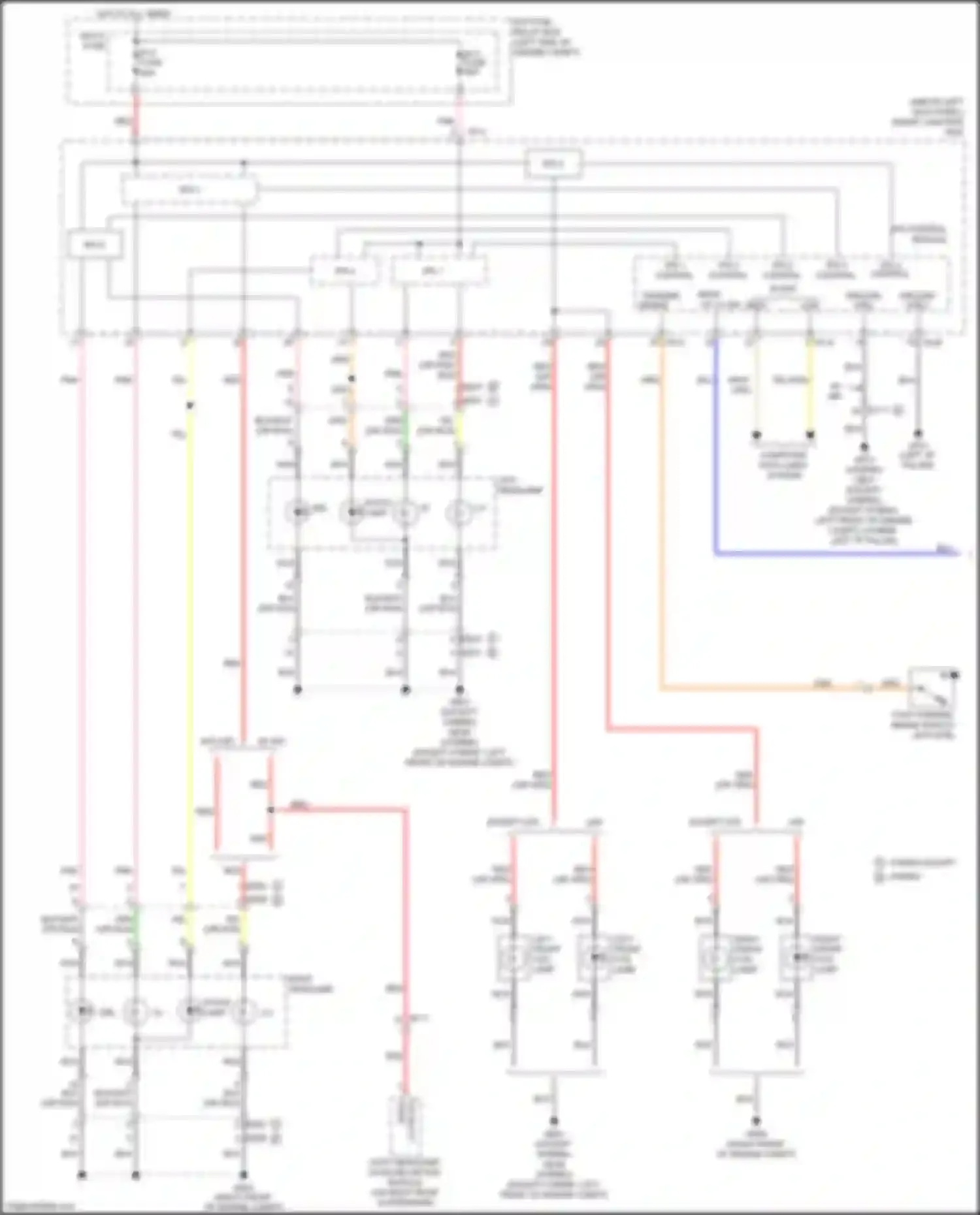 Wiring diagram static lamp lo for Kia Optima III facelift (2013-2015) (1 of 2)