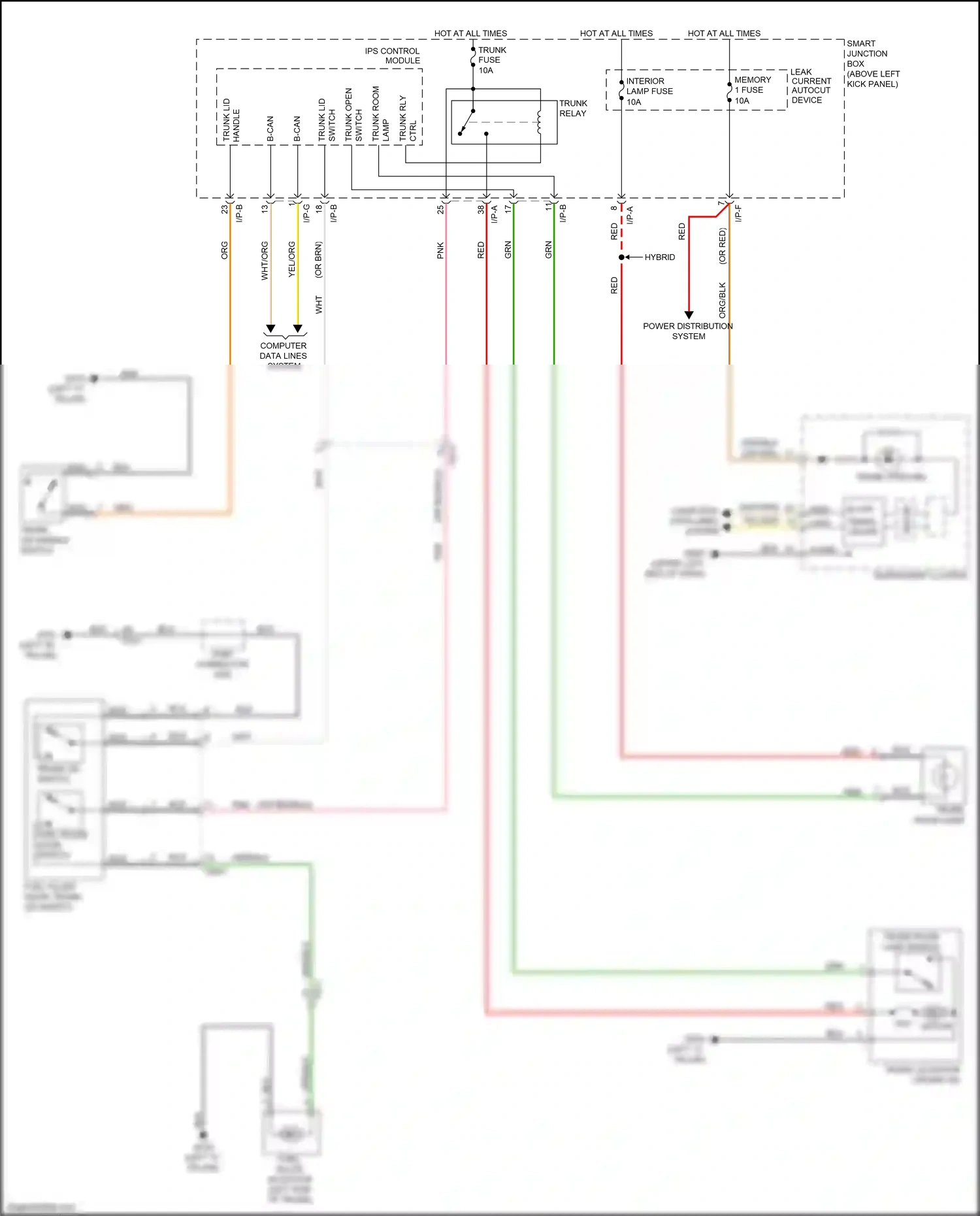 Kia Optima III facelift (2013-2015) switch wiring diagram  (9 of 9)