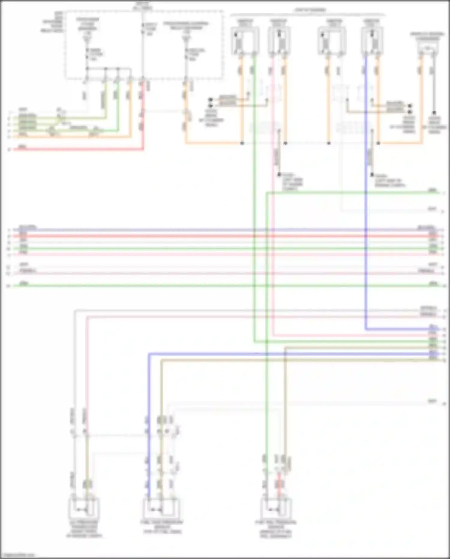 Wiring diagram top of engine) for Kia Optima III facelift (2013-2015) (4 of 4)