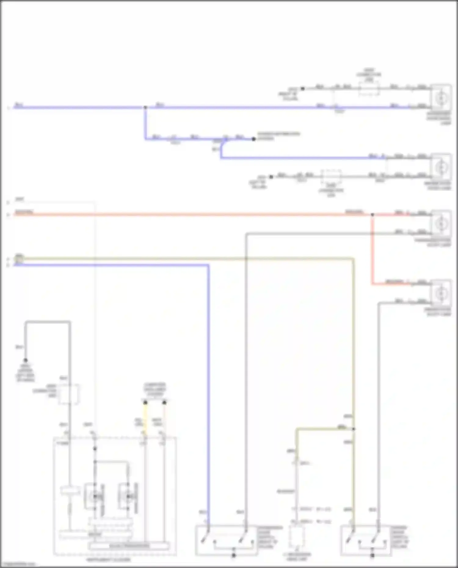 Wiring diagram trunk open ind for Kia Optima III facelift (2013-2015) (1 of 6)