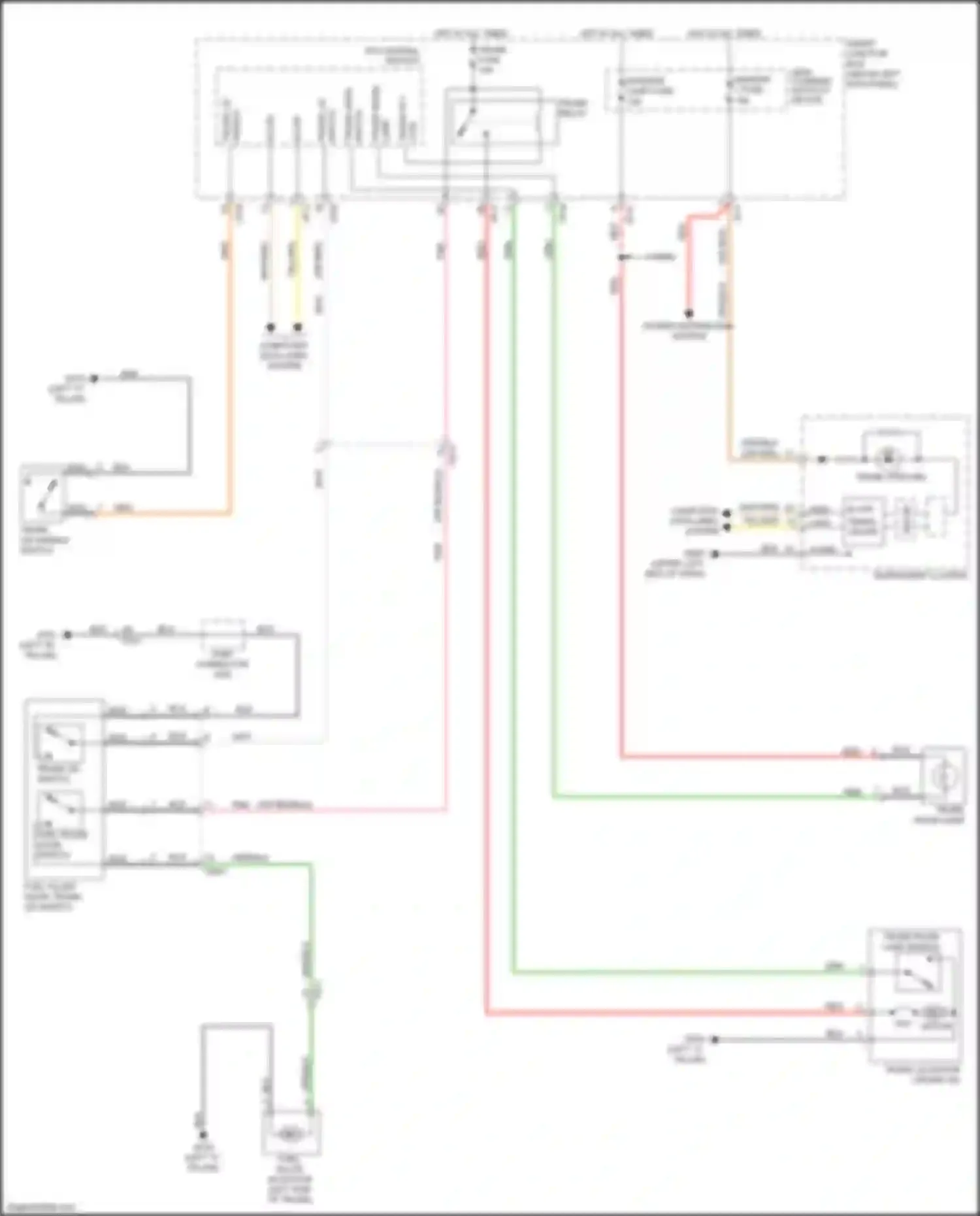 Wiring diagram trunk open ind for Kia Optima III facelift (2013-2015) (6 of 6)