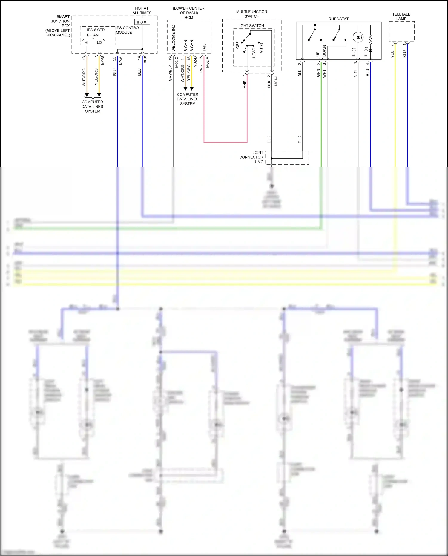 Kia Optima III facelift (2013-2015) welcome ind wiring diagram  (2 of 2)