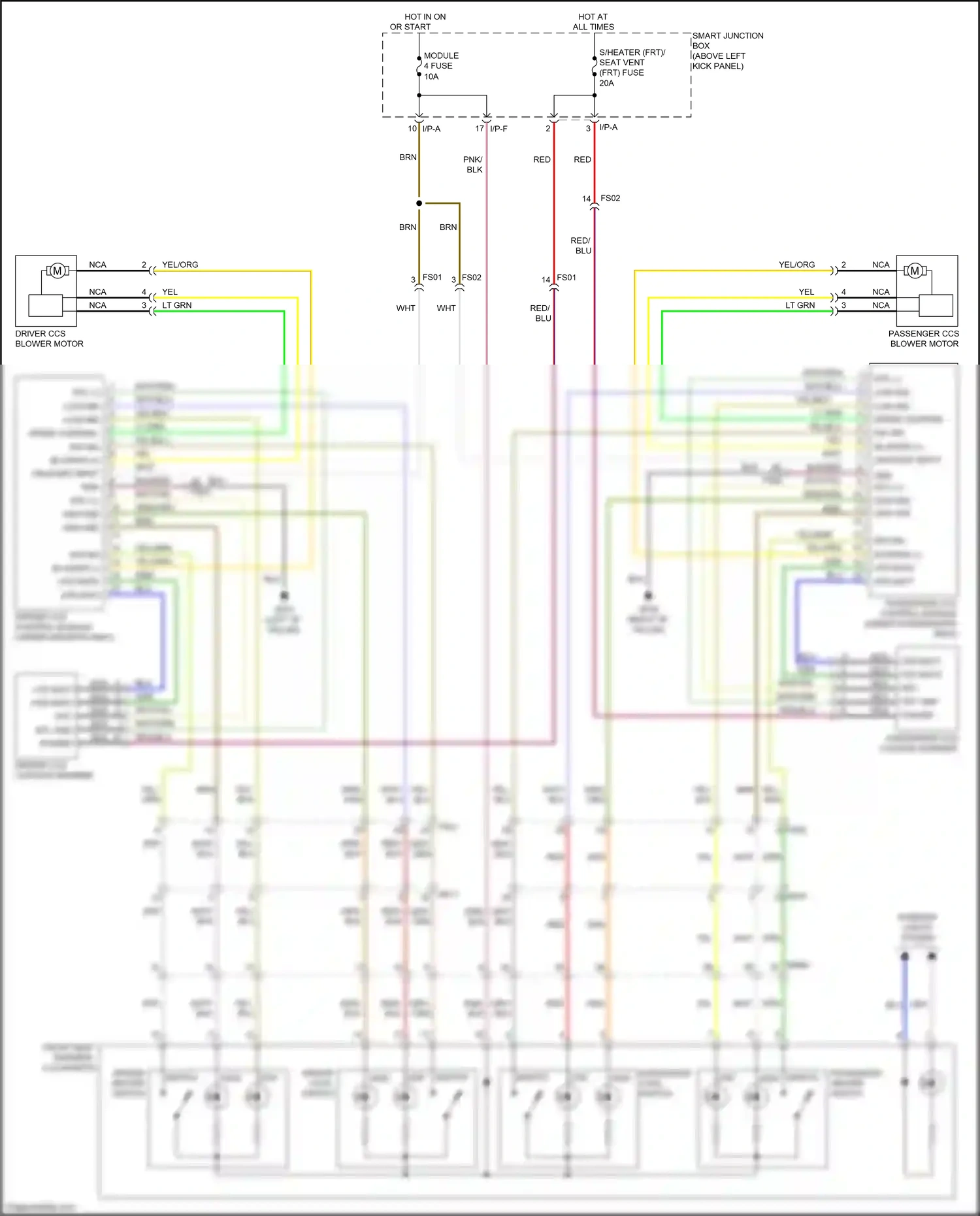 Kia Optima III facelift (2013-2015) wht/blu wiring diagram  (2 of 13)