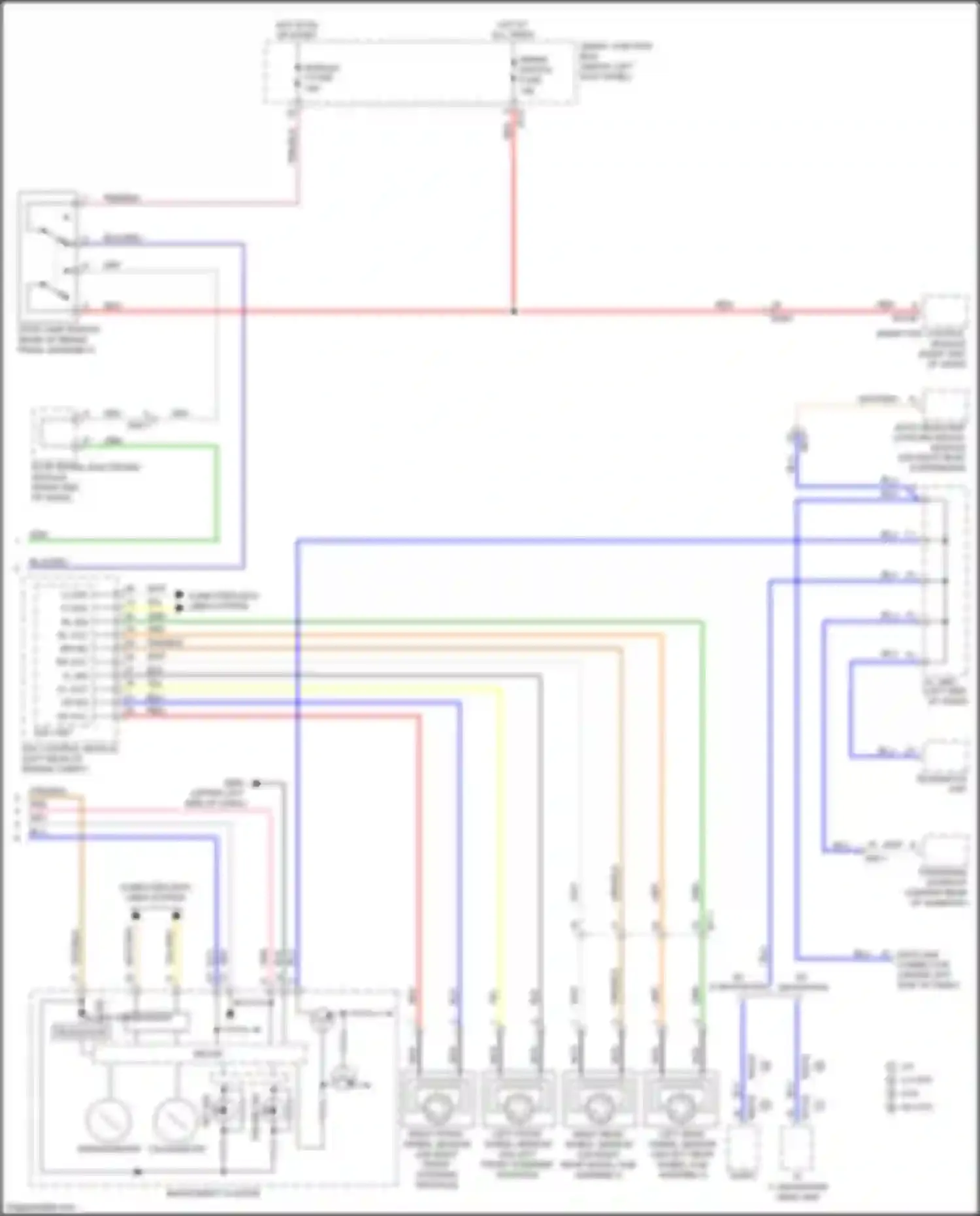 Wiring diagram w/o navigation for Kia Optima III facelift (2013-2015) (2 of 13)