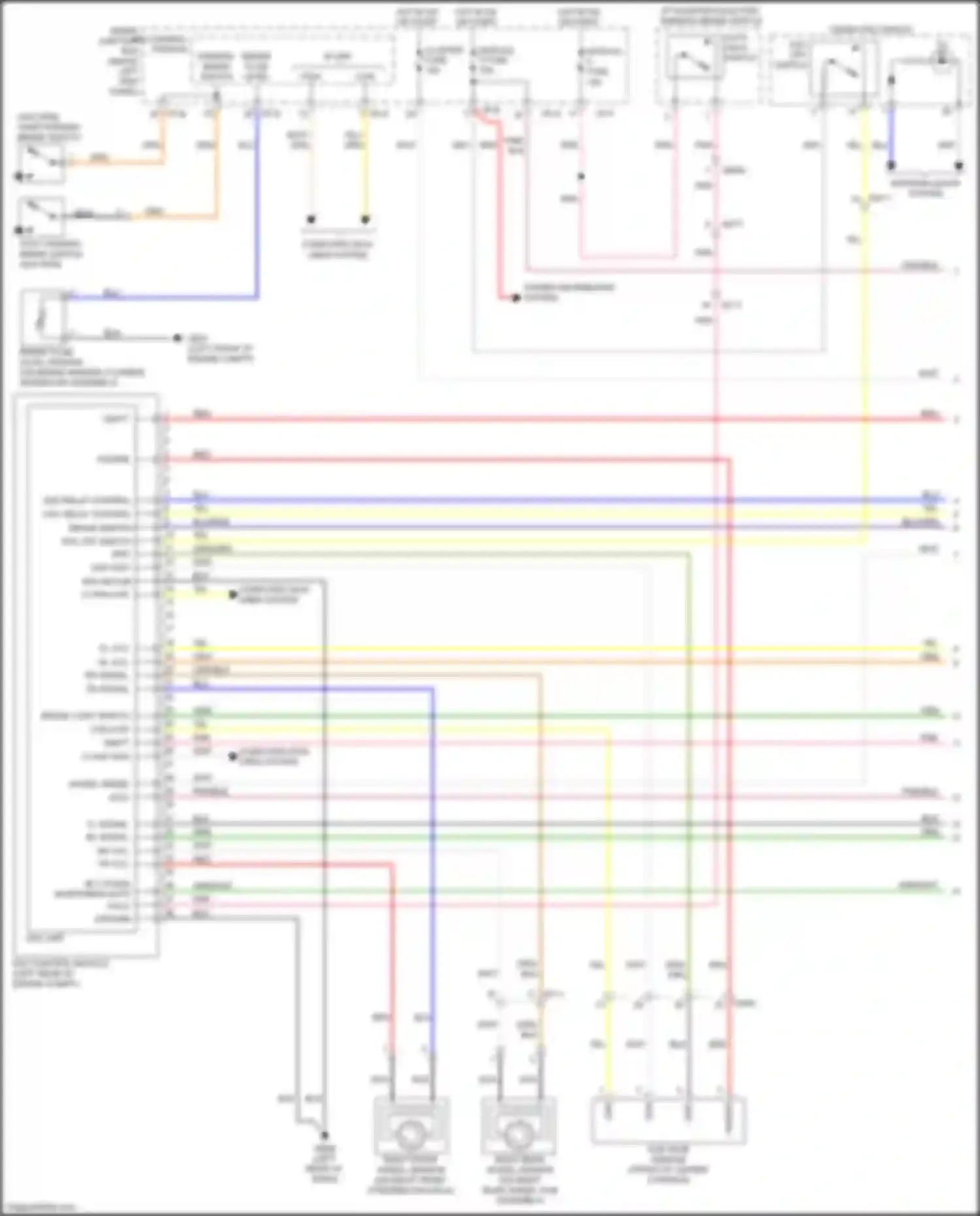 Wiring diagram yaw rate sensor for Kia Optima III facelift (2013-2015) (1 of 3)