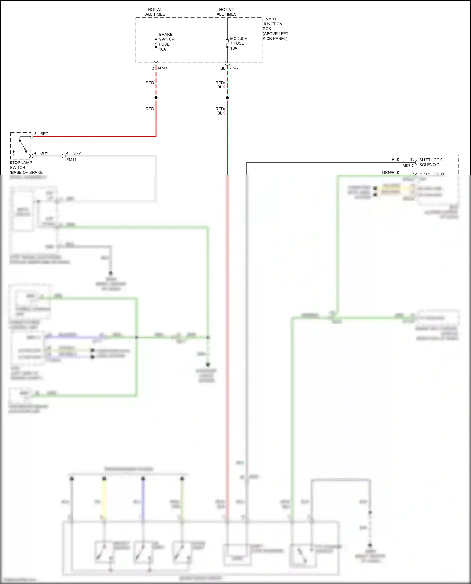 Kia Optima III facelift (2013-2015) yel/blu wiring diagram  (8 of 14)