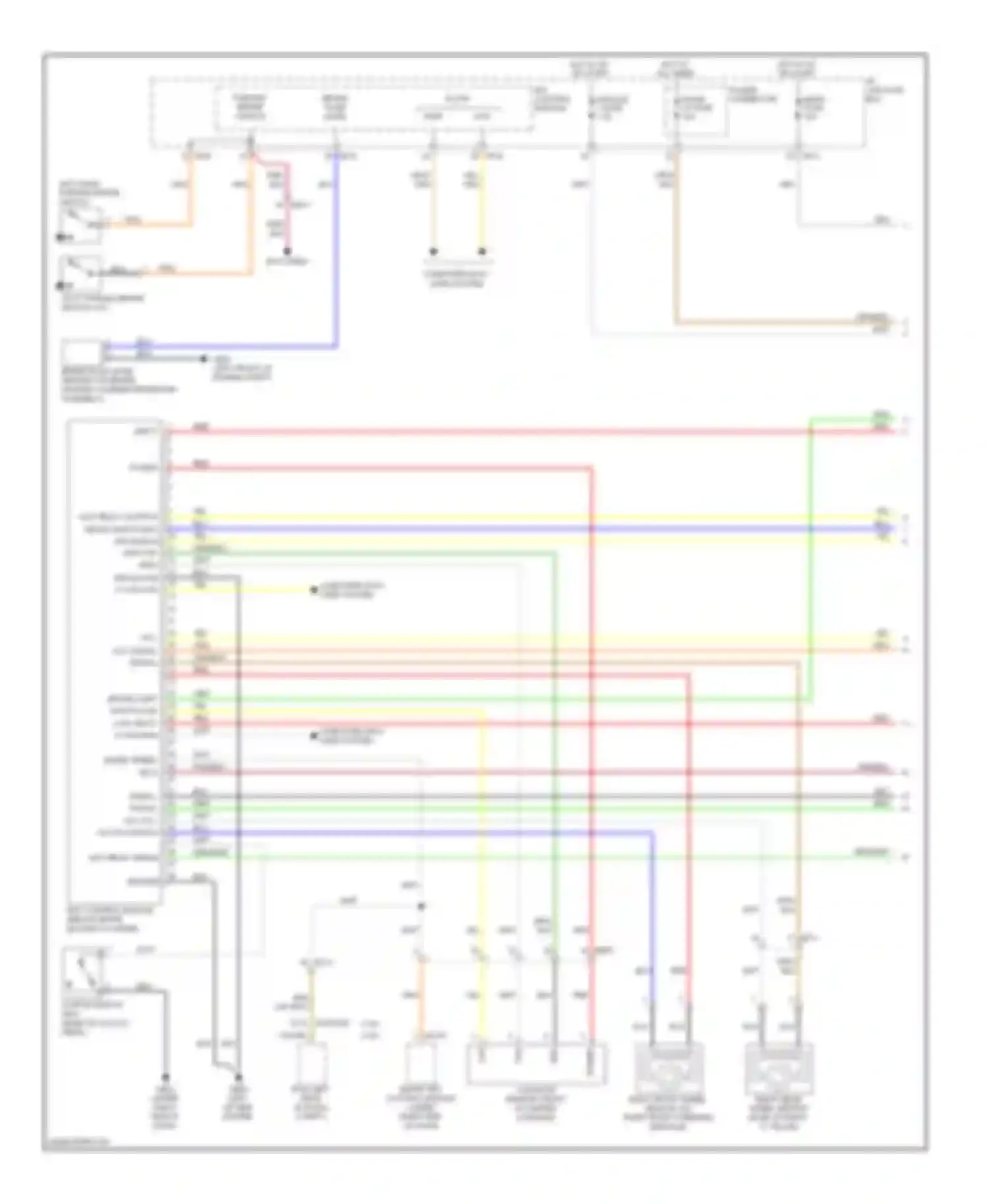 Optima Kia III (2010-2013): Anti-lock brakes circuit, except hybrid (1 of 2)