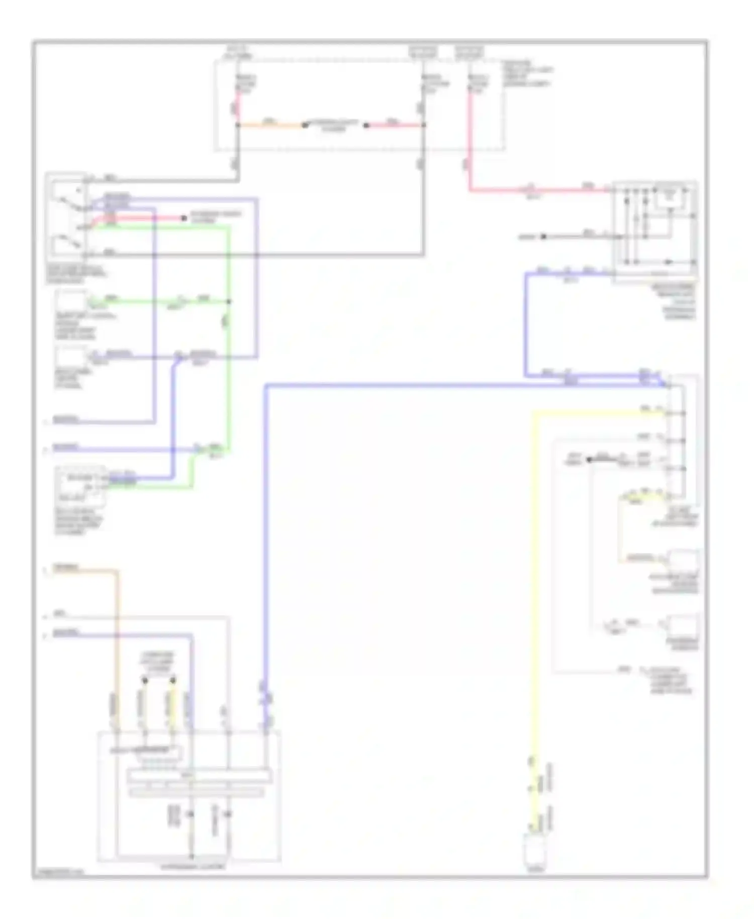 Optima Kia III (2010-2013): Cruise control circuit, except hybrid (2 of 2)