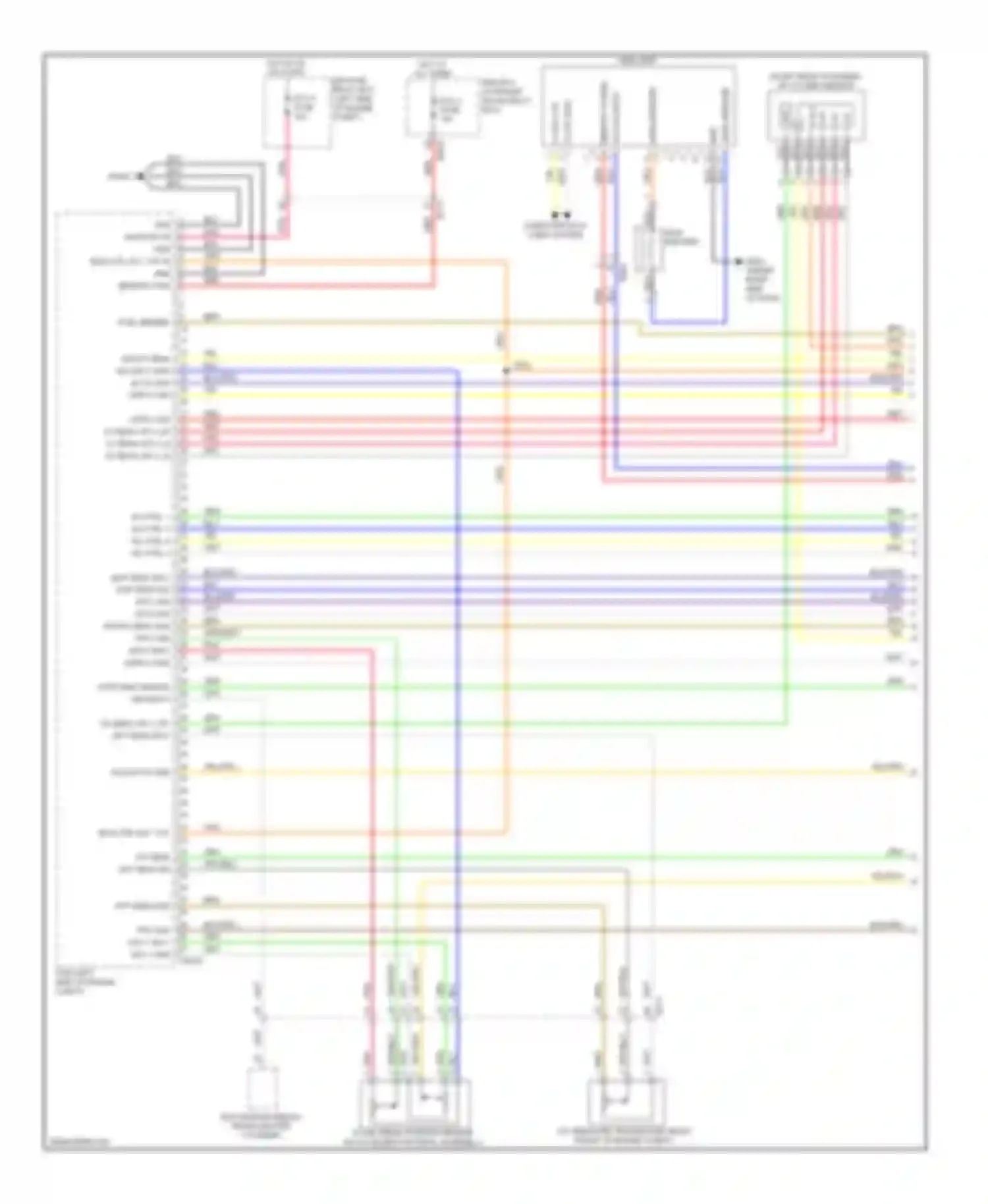 Optima Kia III (2010-2013): Wiring diagram engine performance 2.4l hybrid, mfi control circuit (1 of 5)
