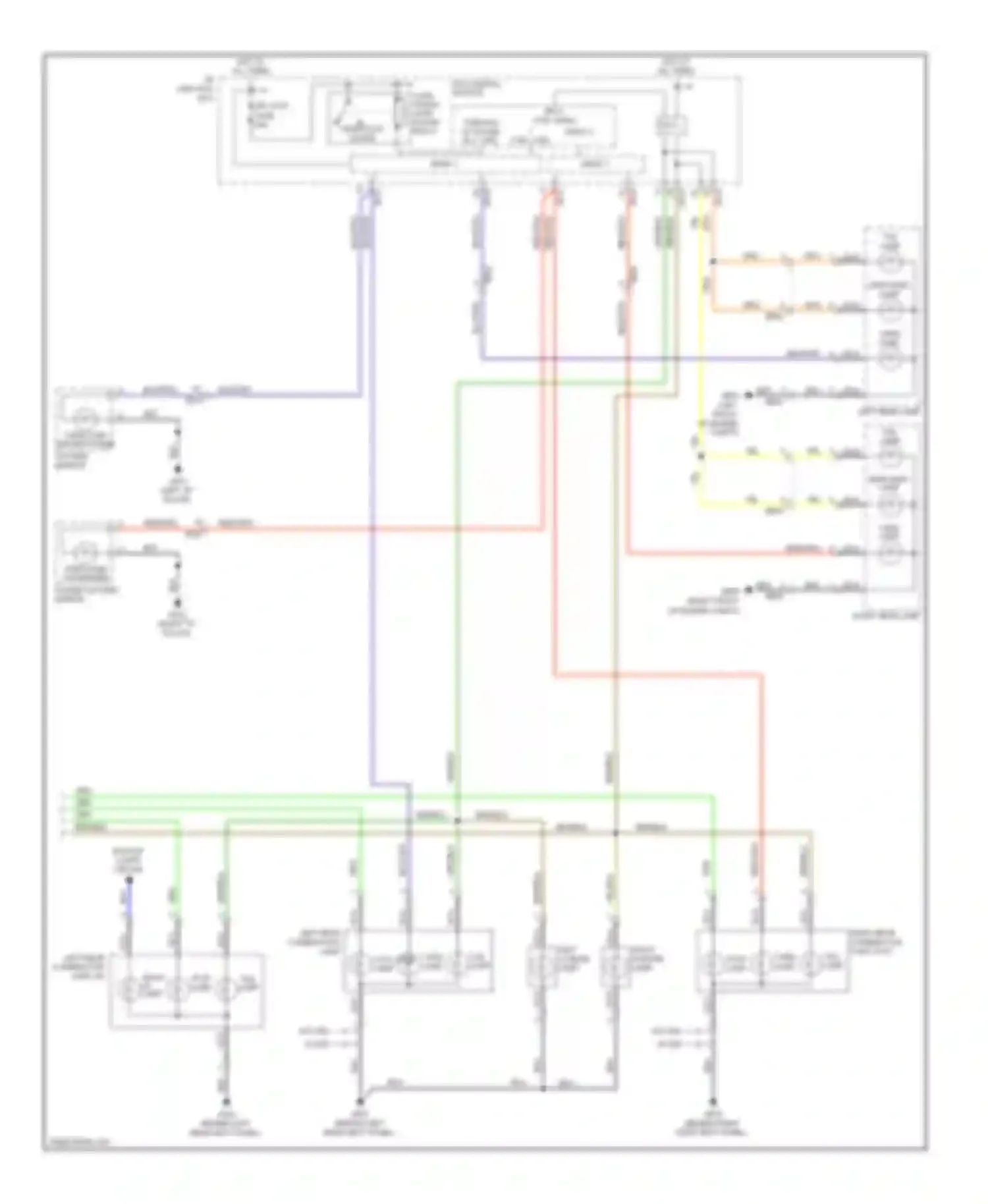 Optima Kia III (2010-2013): Exterior lamps circuit, hybrid (2 of 2)