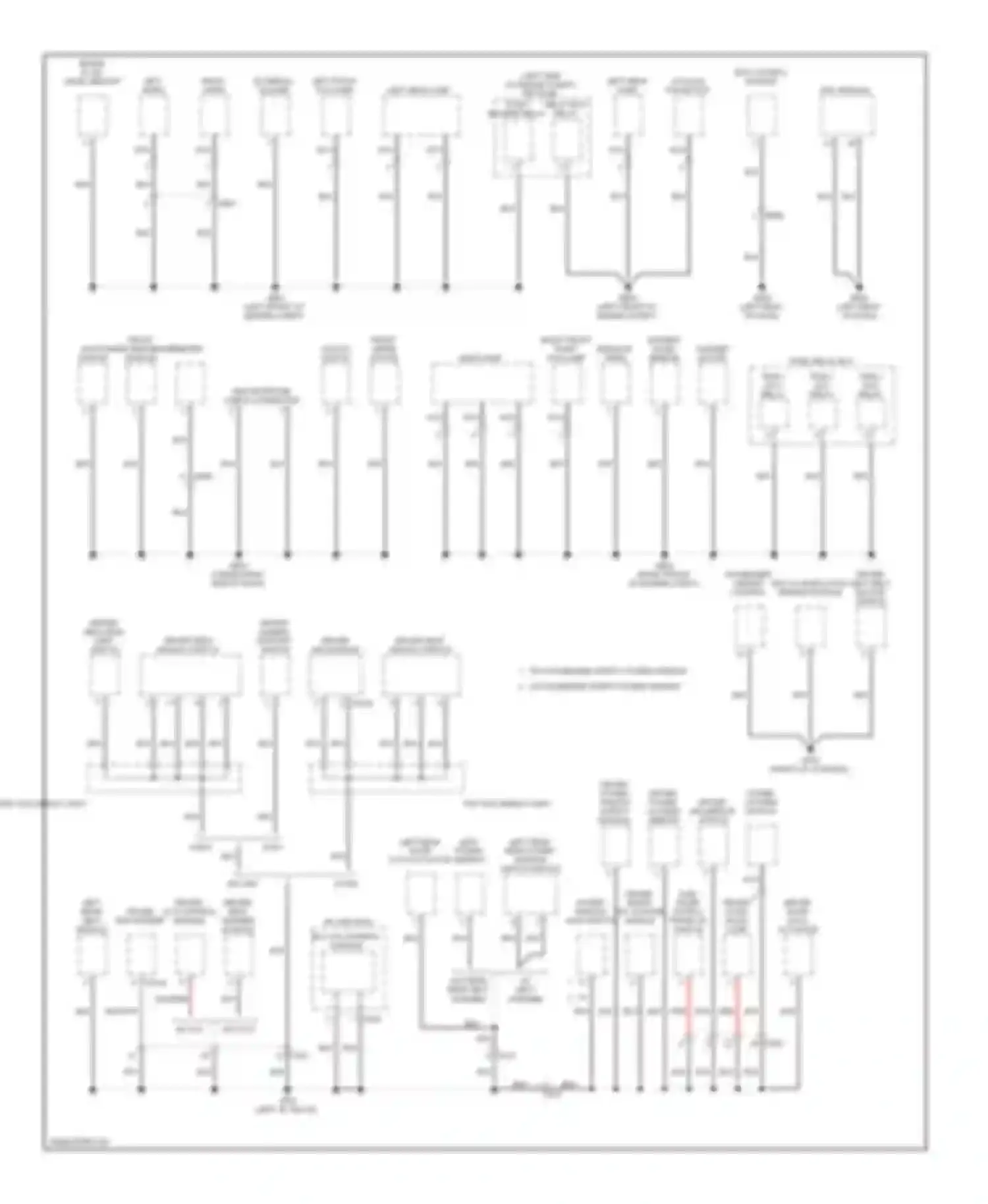 Optima Kia III (2010-2013): Ground distribution circuit, except hybrid (2 of 3)