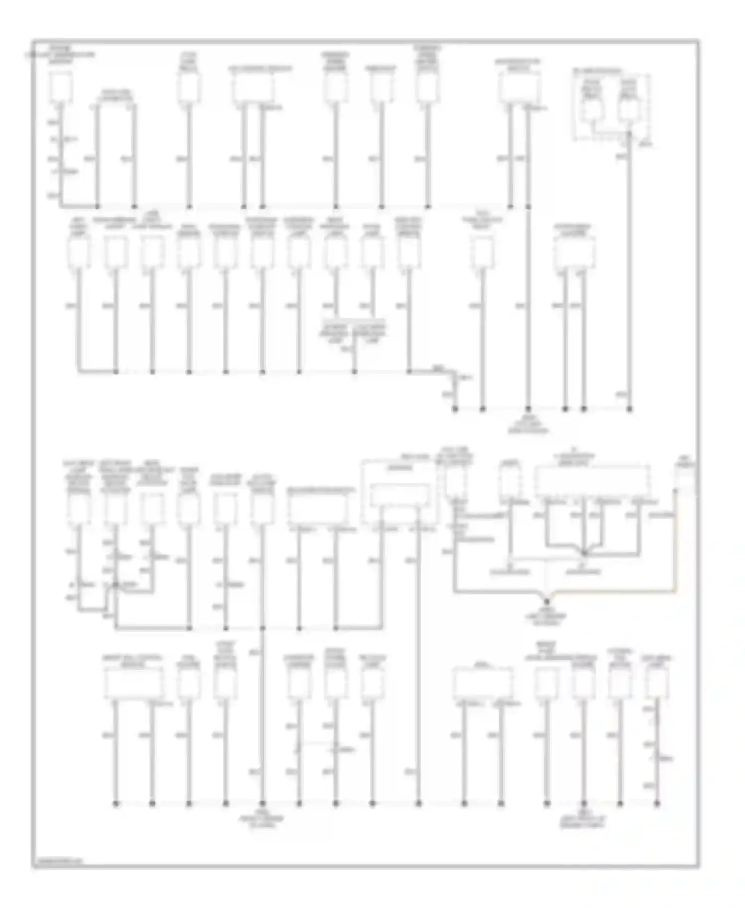 Optima Kia III (2010-2013): Ground distribution circuit, hybrid (1 of 3)