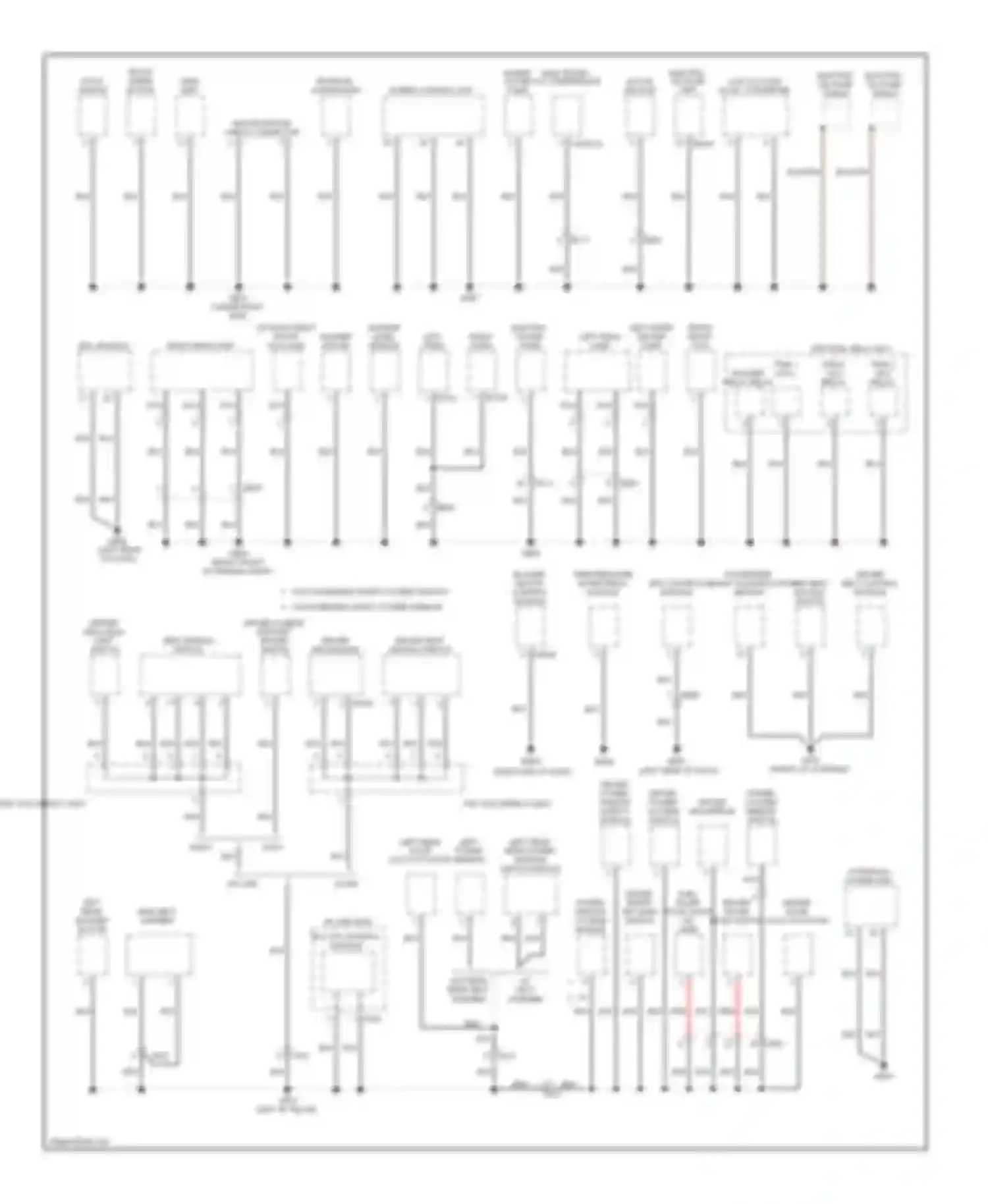 Optima Kia III (2010-2013): Ground distribution circuit, hybrid (2 of 3)