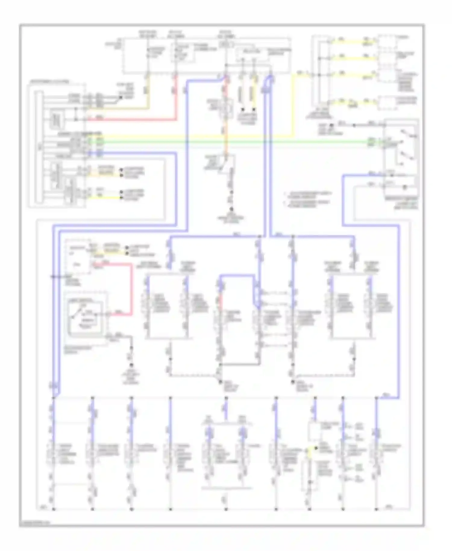 Optima Kia III (2010-2013): Instrument illumination circuit, hybrid