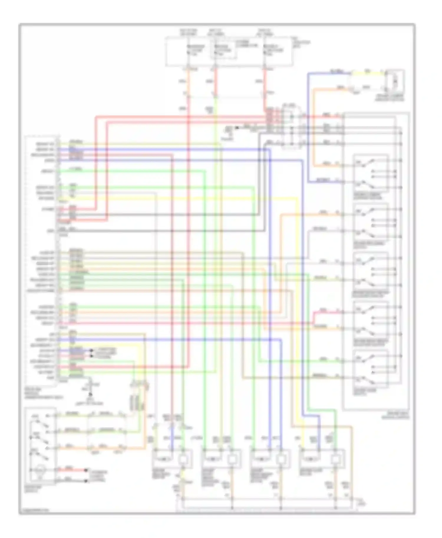 Optima Kia III (2010-2013): Driver"s memory seat circuit, except hybrid