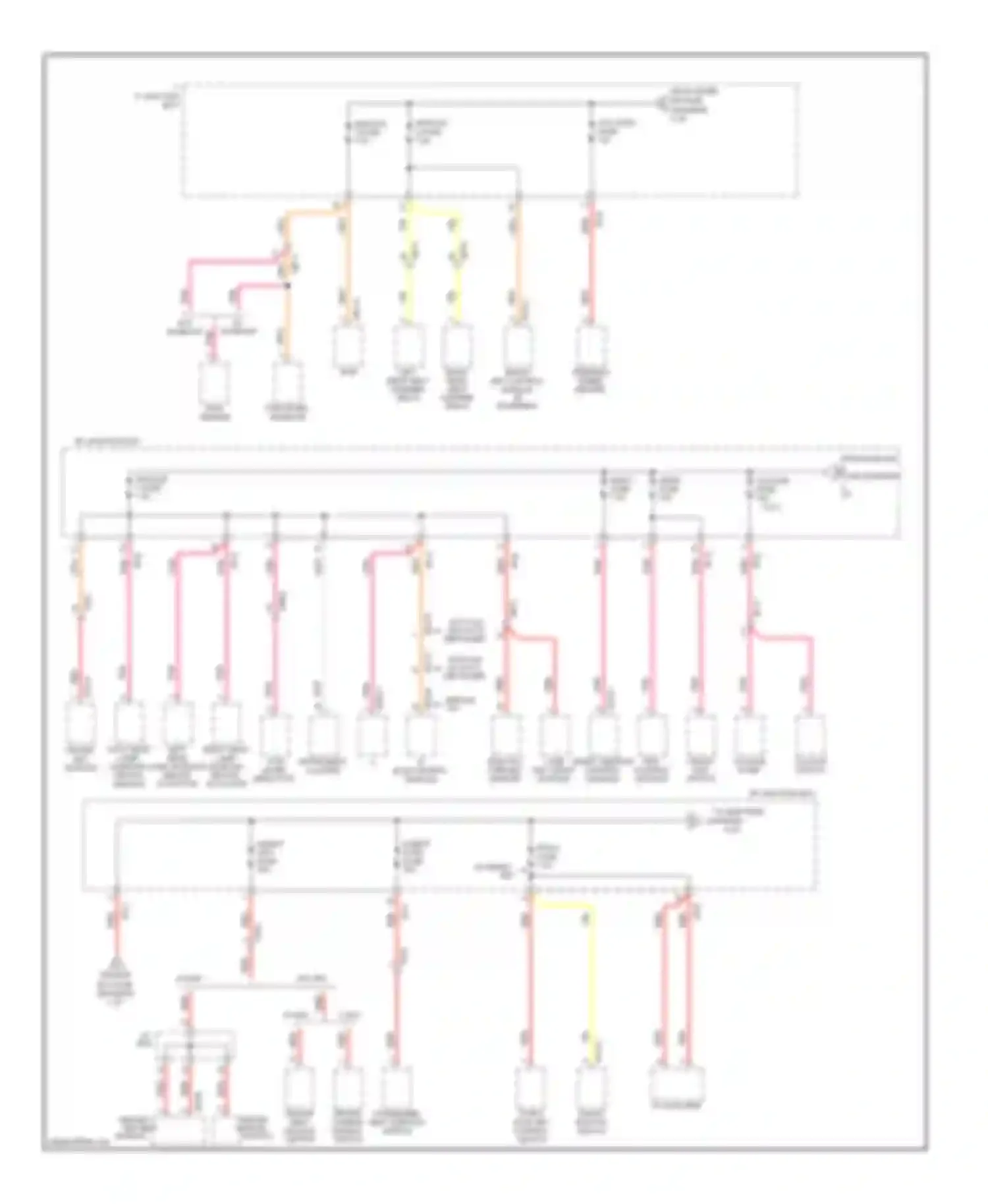 Optima Kia III (2010-2013): Power distribution circuit, except hybrid (3 of 6)