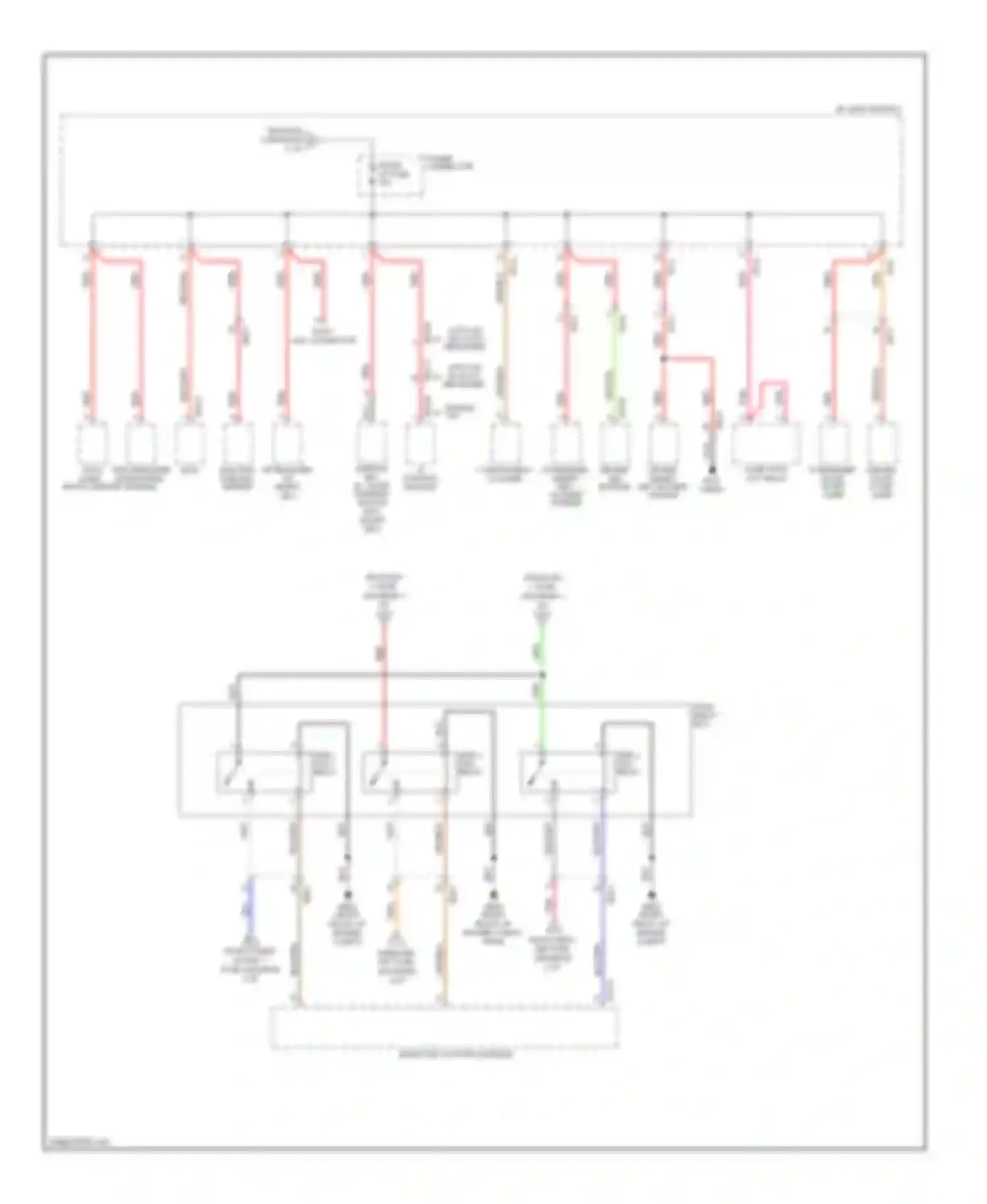 Optima Kia III (2010-2013): Power distribution circuit, except hybrid (6 of 6)