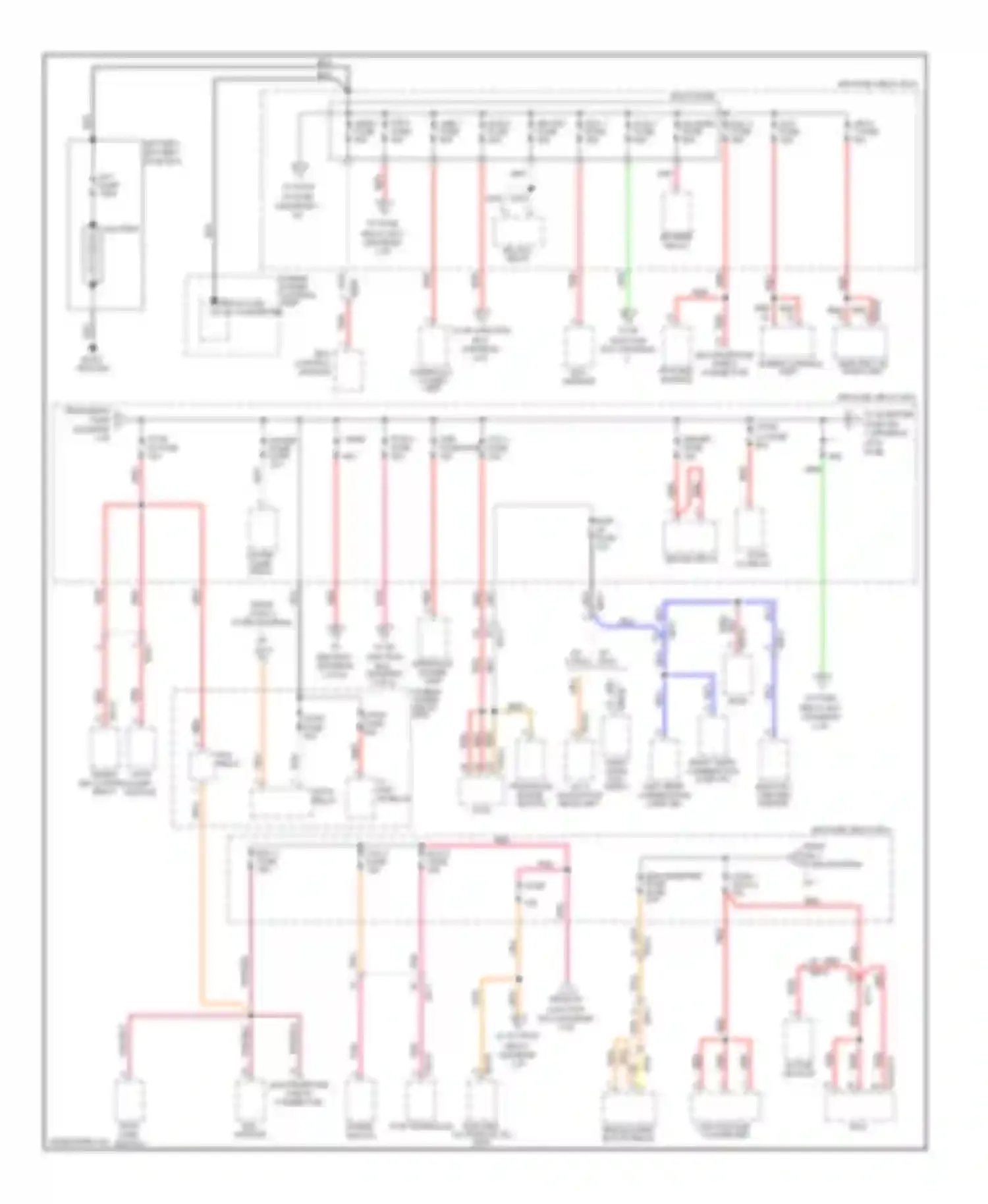 Optima Kia III (2010-2013): Power distribution circuit, hybrid (1 of 6)