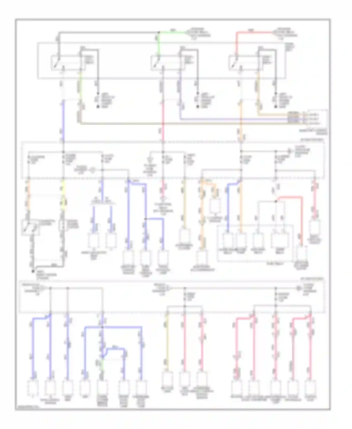 Optima Kia III (2010-2013): Power distribution circuit, hybrid (2 of 6)