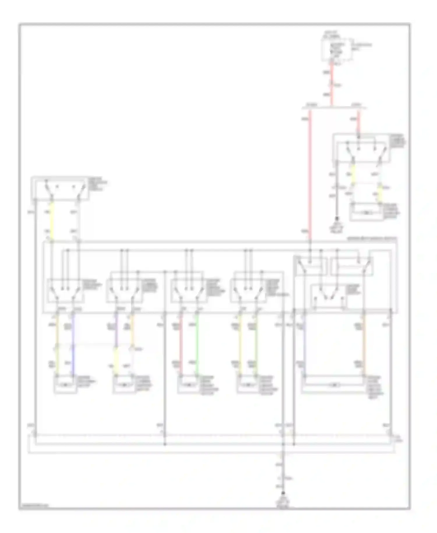 Optima Kia III (2010-2013): Driver power seat circuit