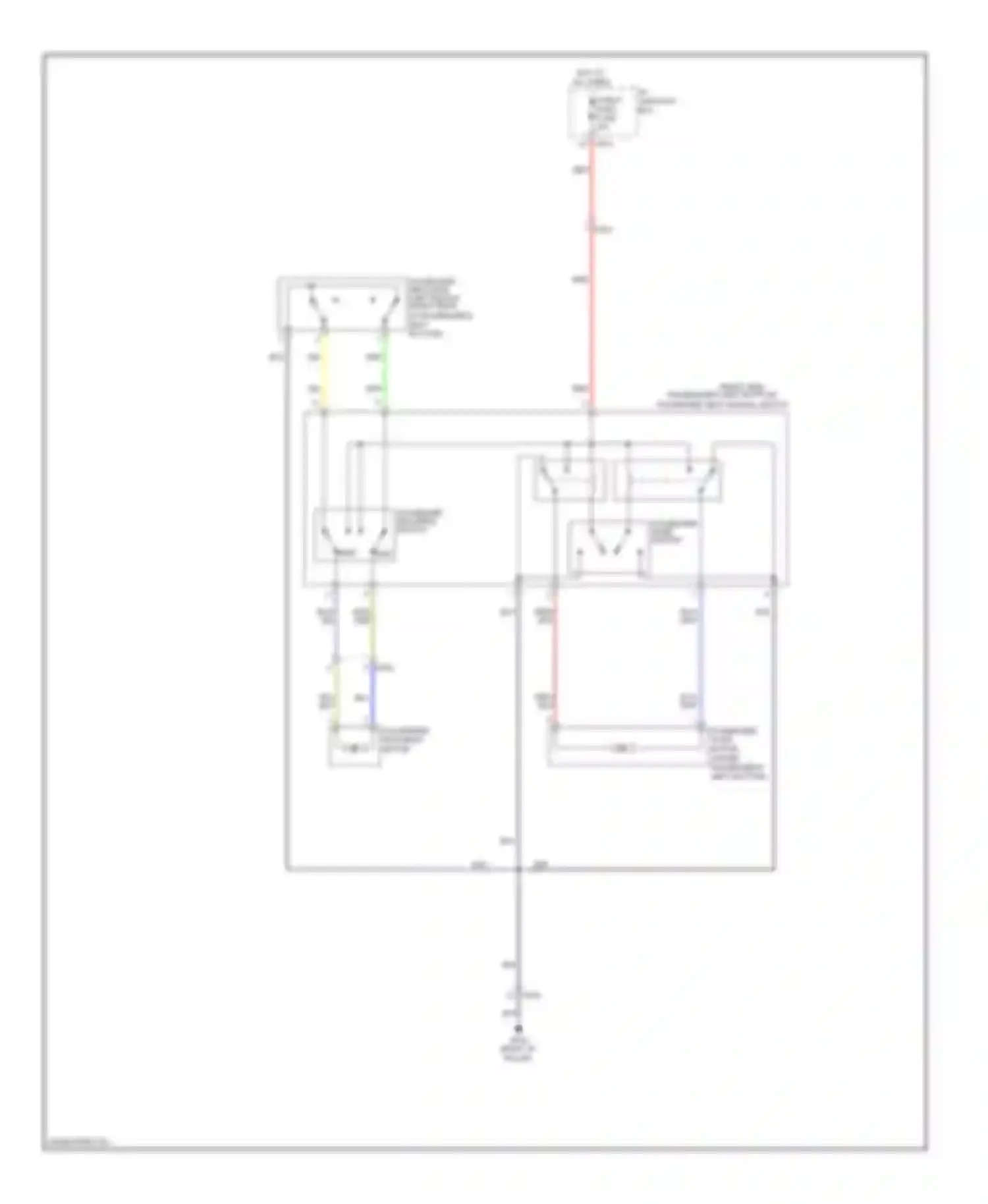 Optima Kia III (2010-2013): Passenger power seat circuit