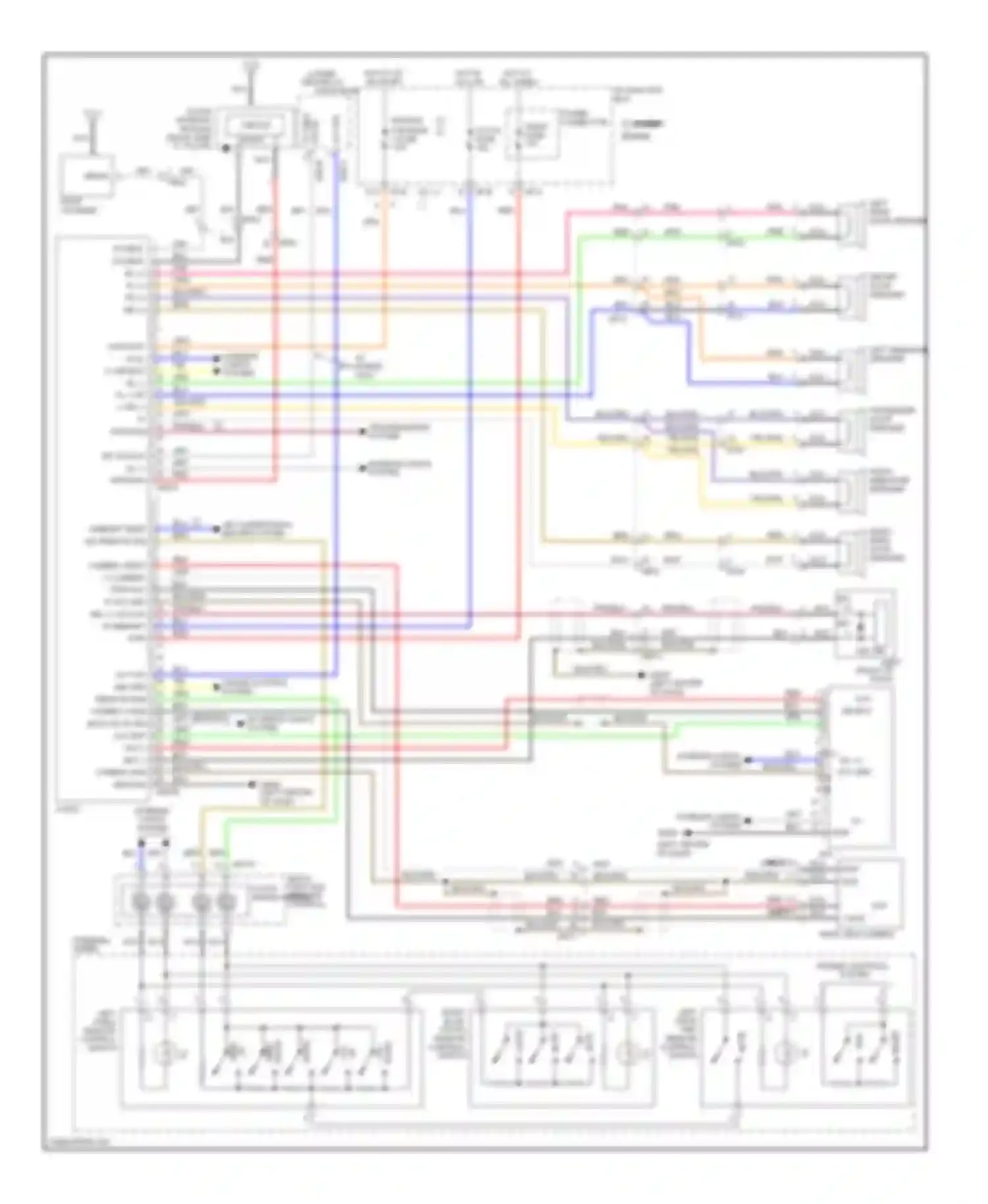 Optima Kia III (2010-2013): Bristol audio circuit, without navigation without amplifier