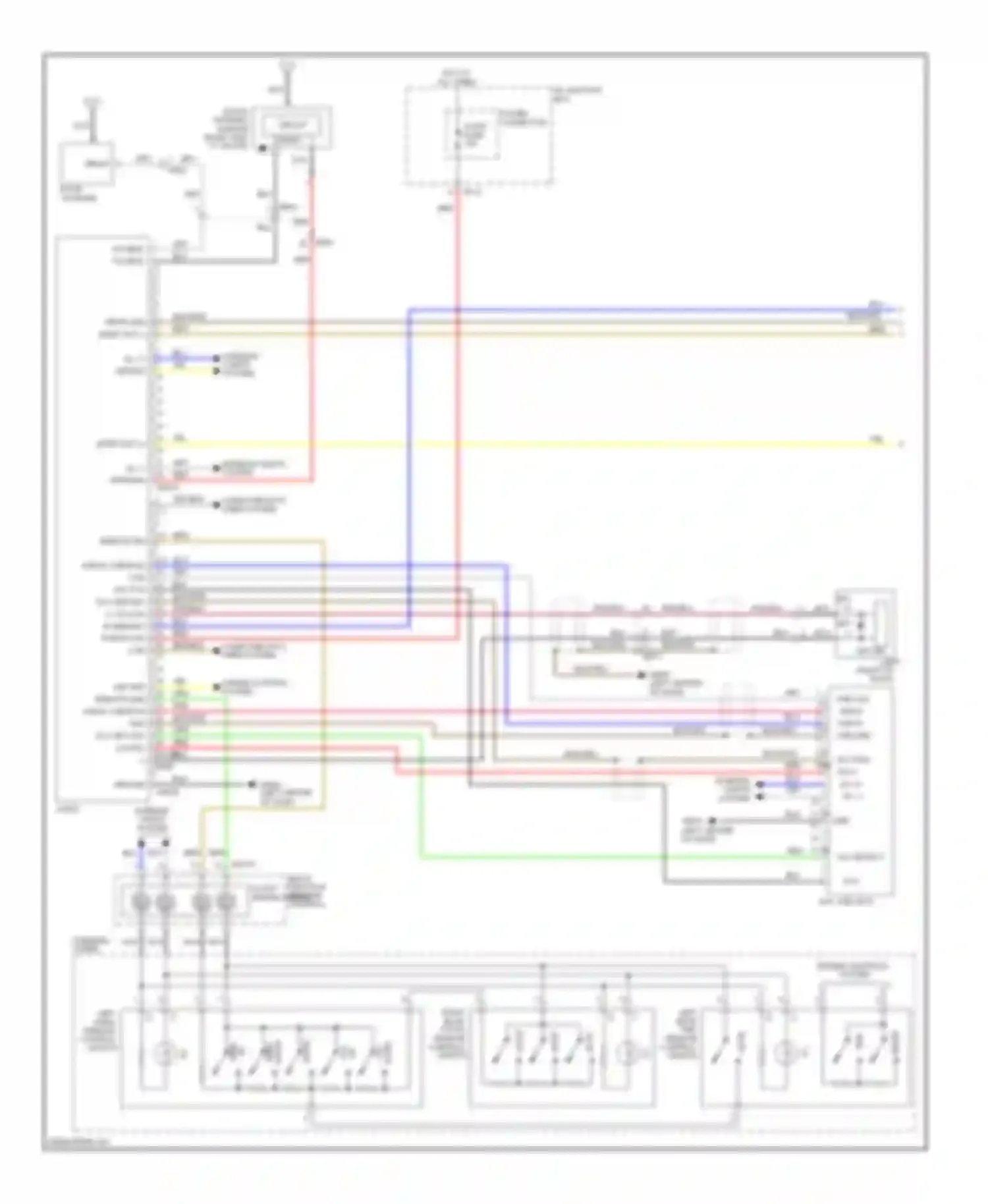 Optima Kia III (2010-2013): Standard audio circuit, without navigation with amplifier (1 of 2)