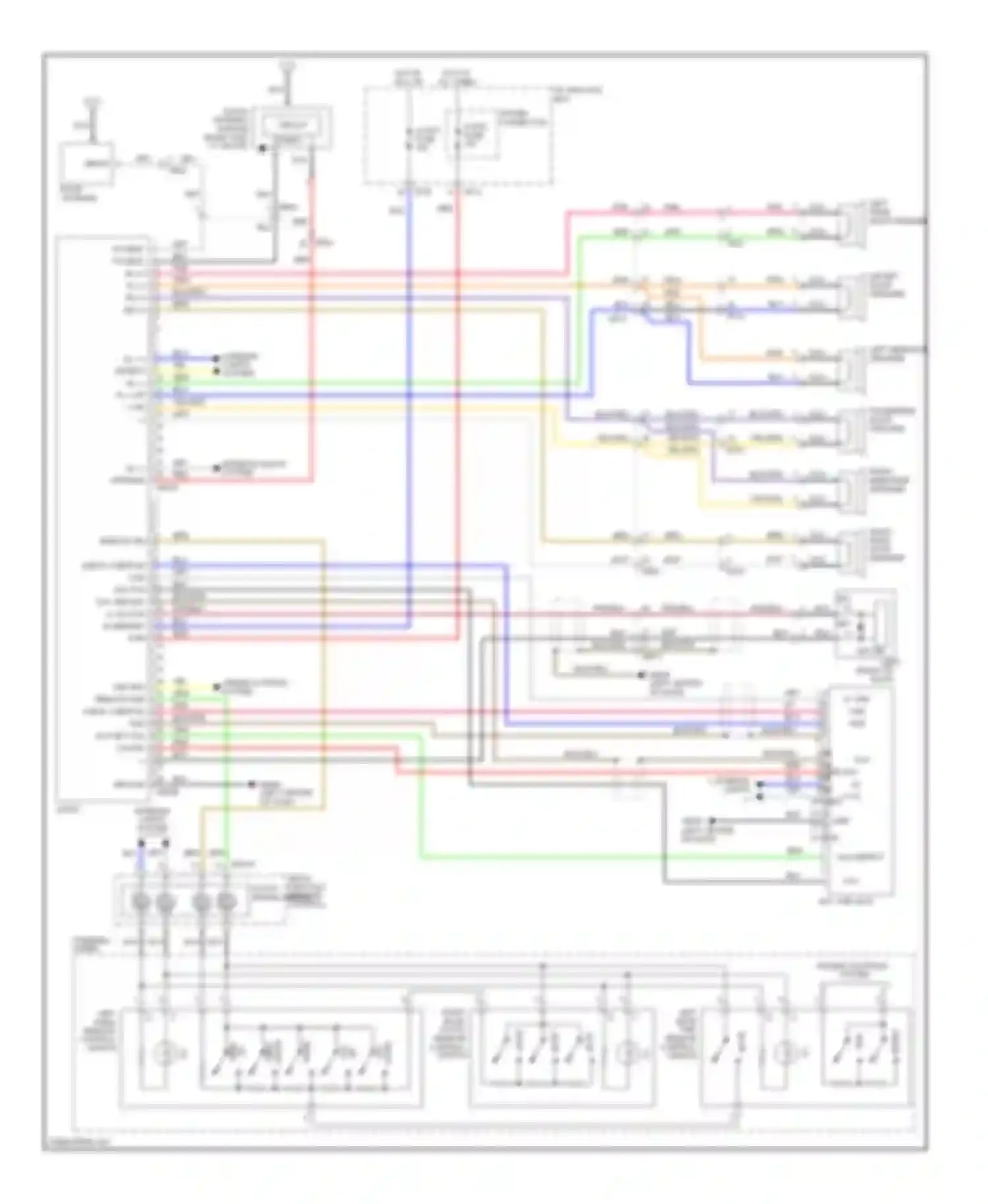 Optima Kia III (2010-2013): Standard audio circuit, without navigation without amplifier