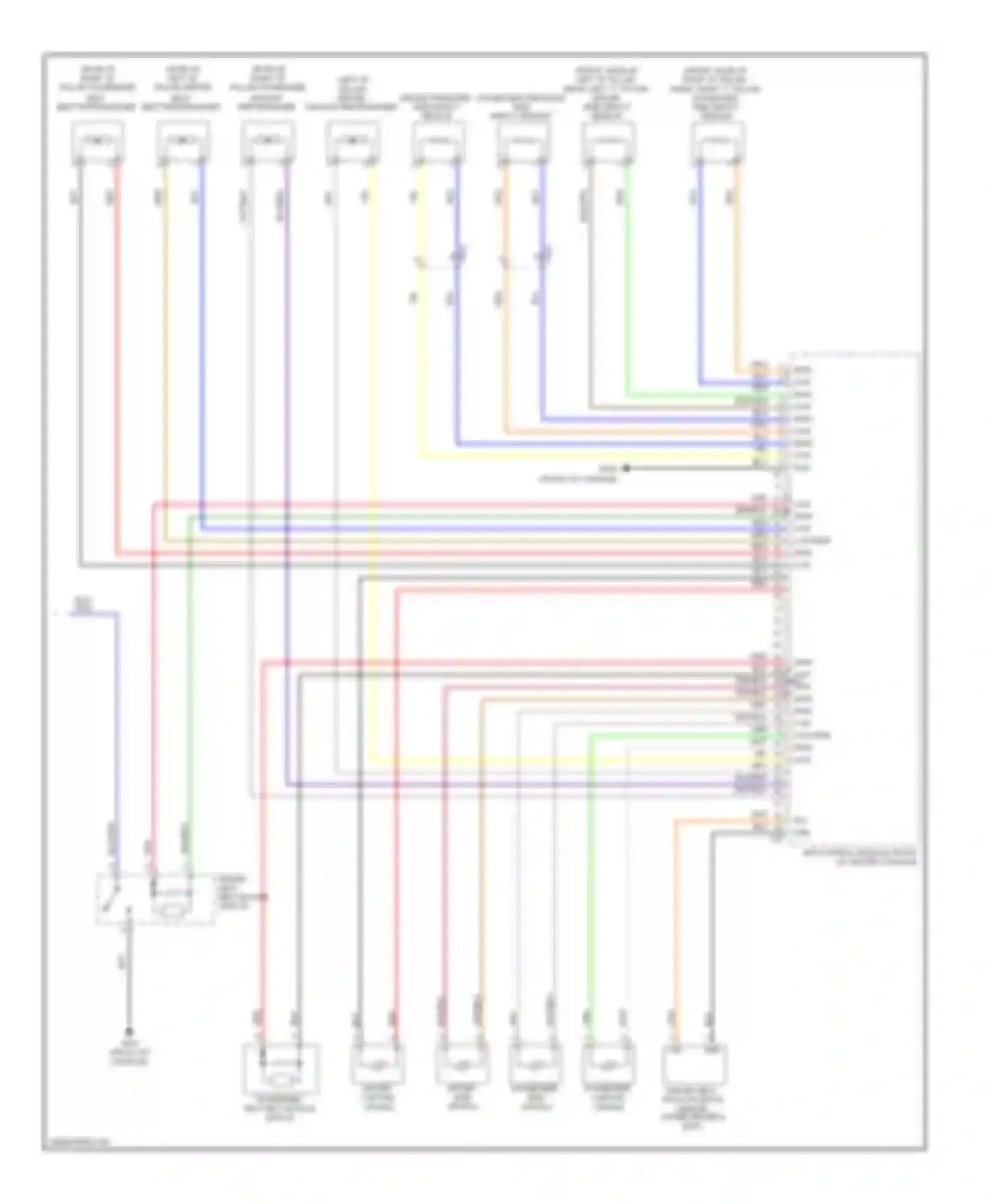 Optima Kia III (2010-2013): Supplemental restraints circuit (2 of 2)