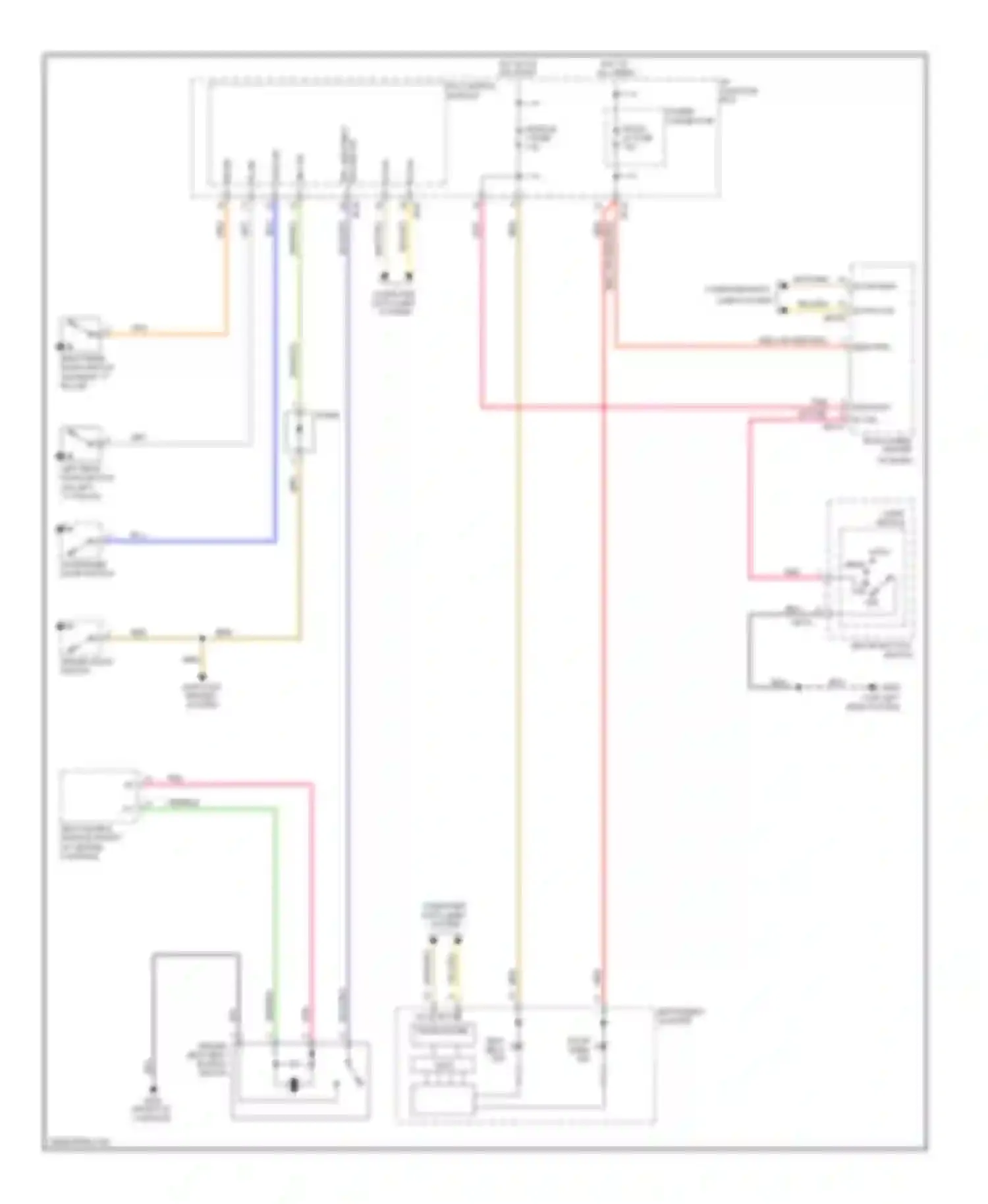 Optima Kia III (2010-2013): Chime circuit, hybrid