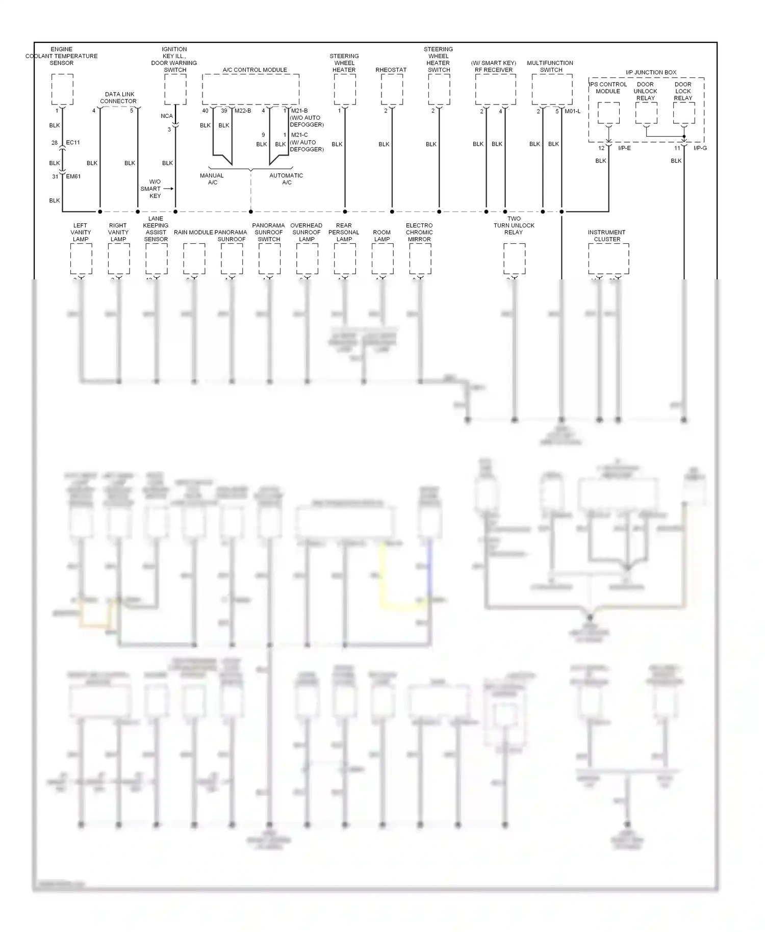 Kia Optima III (2010-2013) aux, usb jack wiring diagram  (1 of 6)